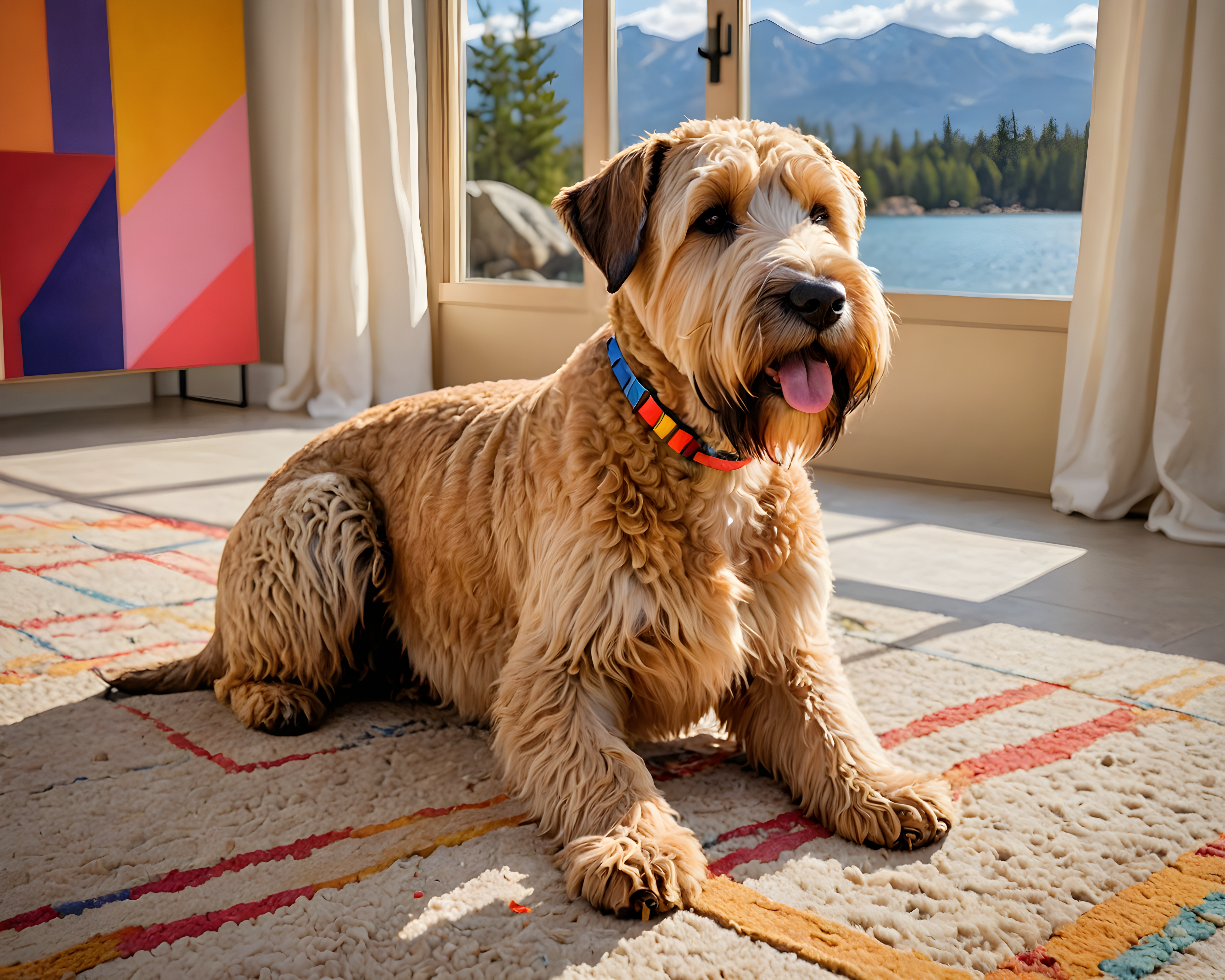 Soft Coated Wheaten Terrier — Abstract (Romantic)