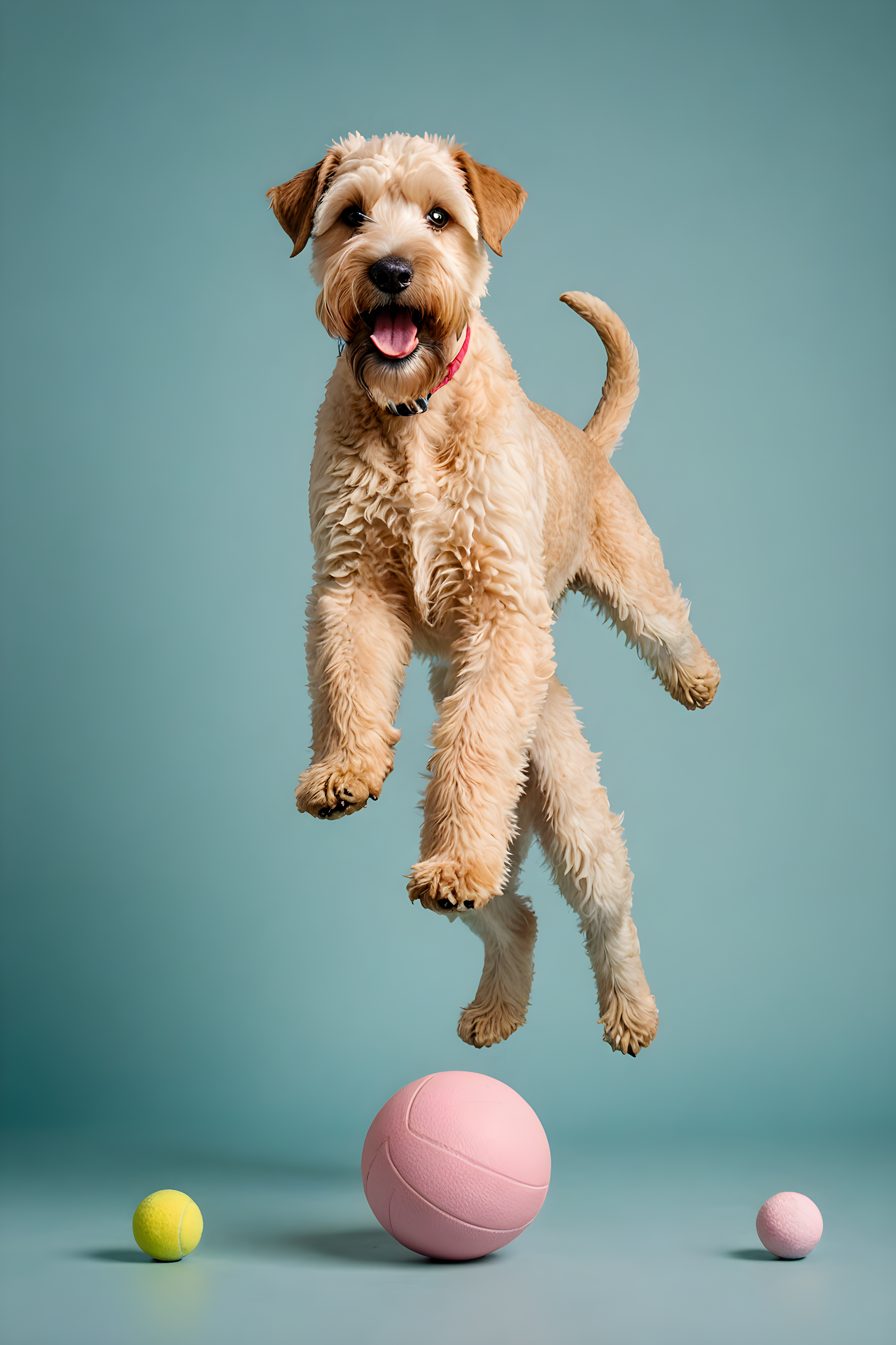 Soft Coated Wheaten Terrier — Modern Aesthetic (Playful)