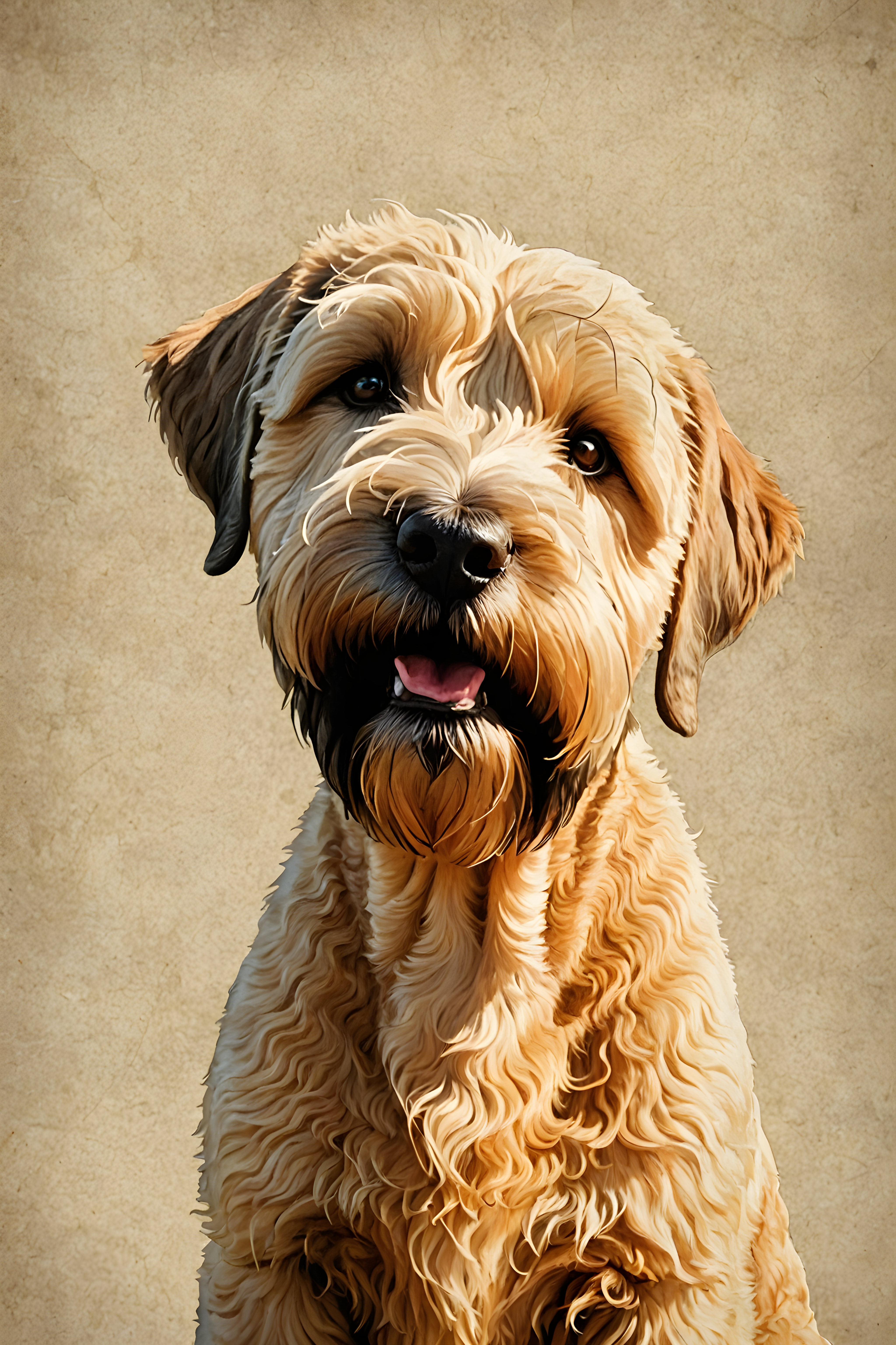 Soft Coated Wheaten Terrier — Retro (Emotional)
