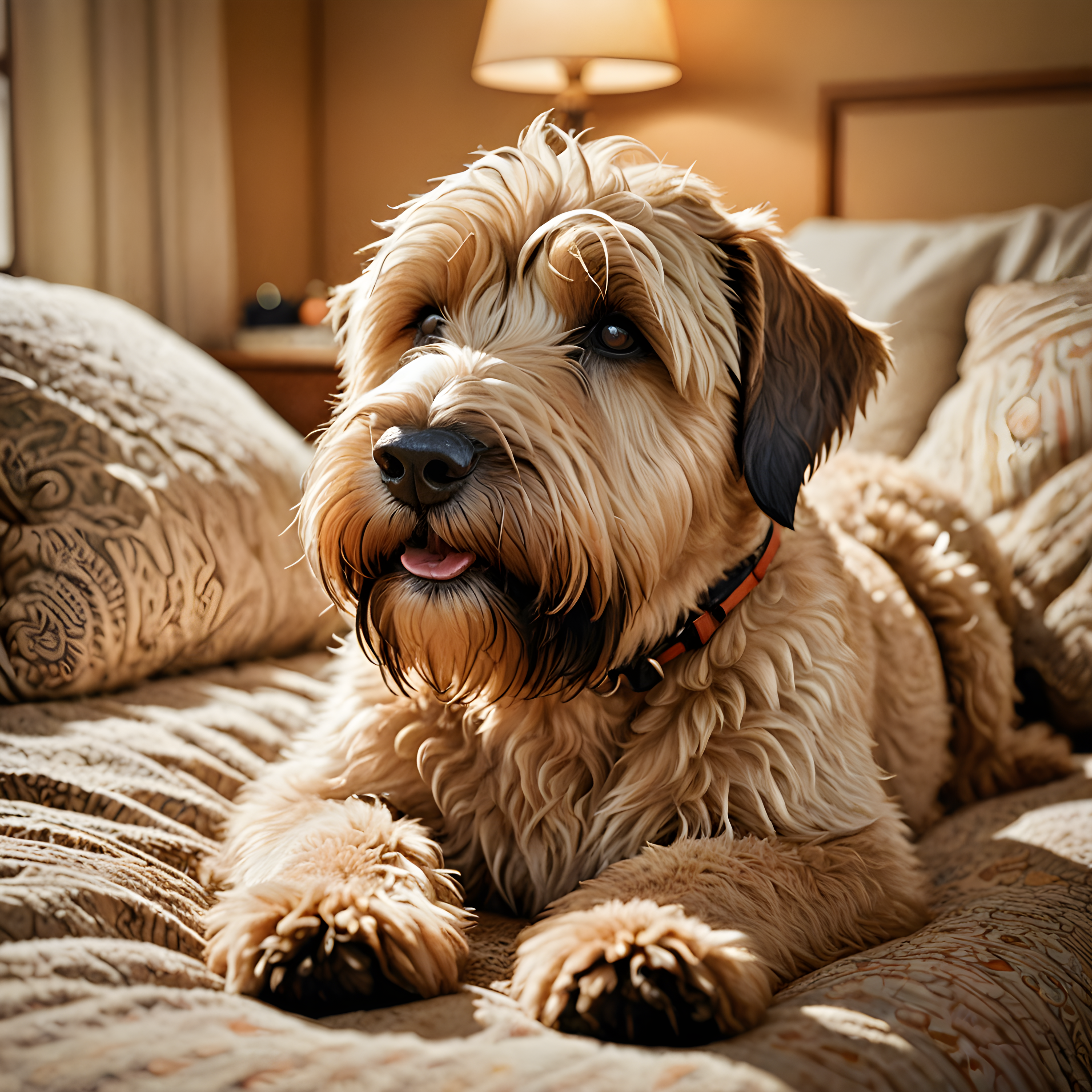 Soft Coated Wheaten Terrier — Retro (Sleepy)