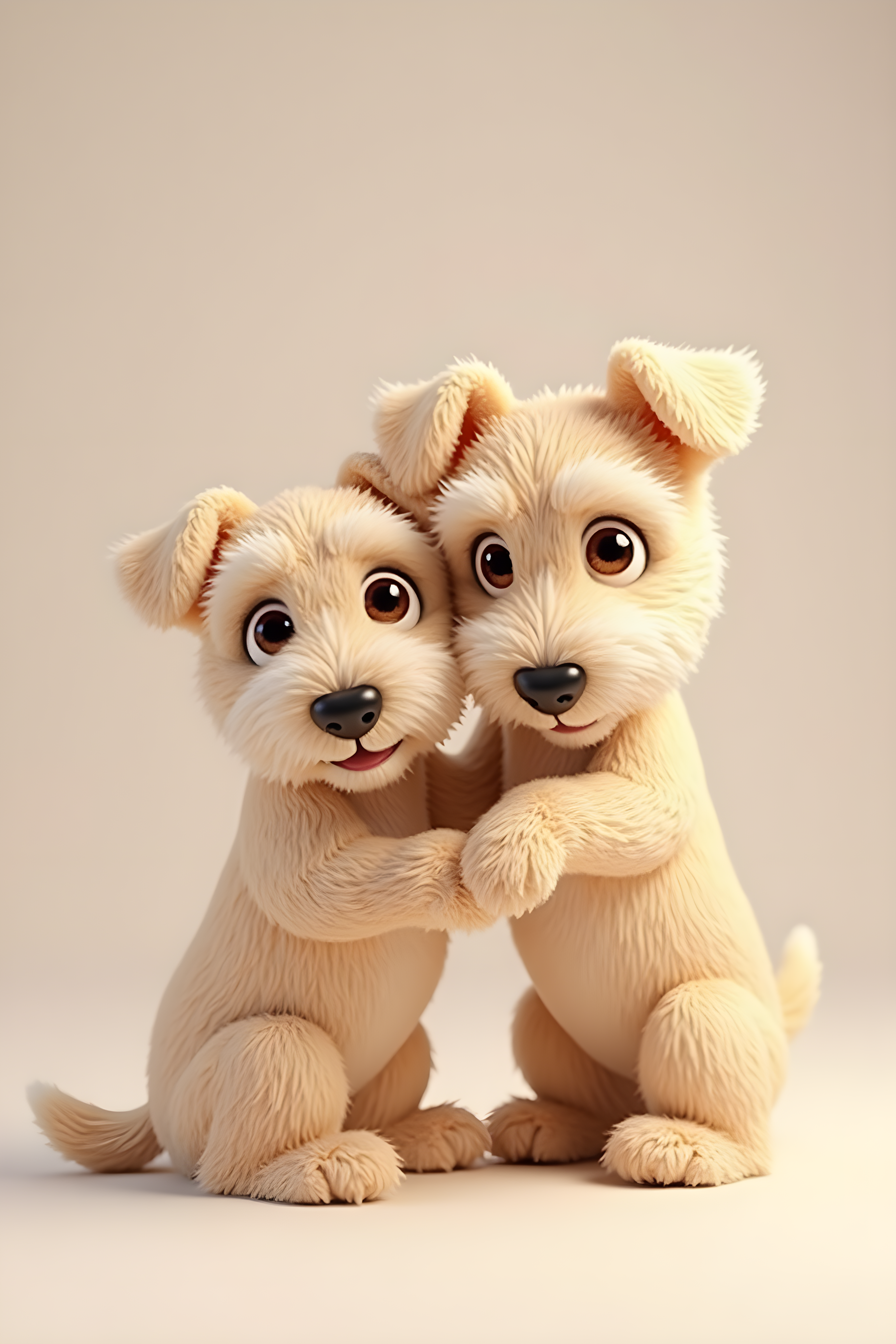 Soft Coated Wheaten Terrier — 3D Render (Cute)