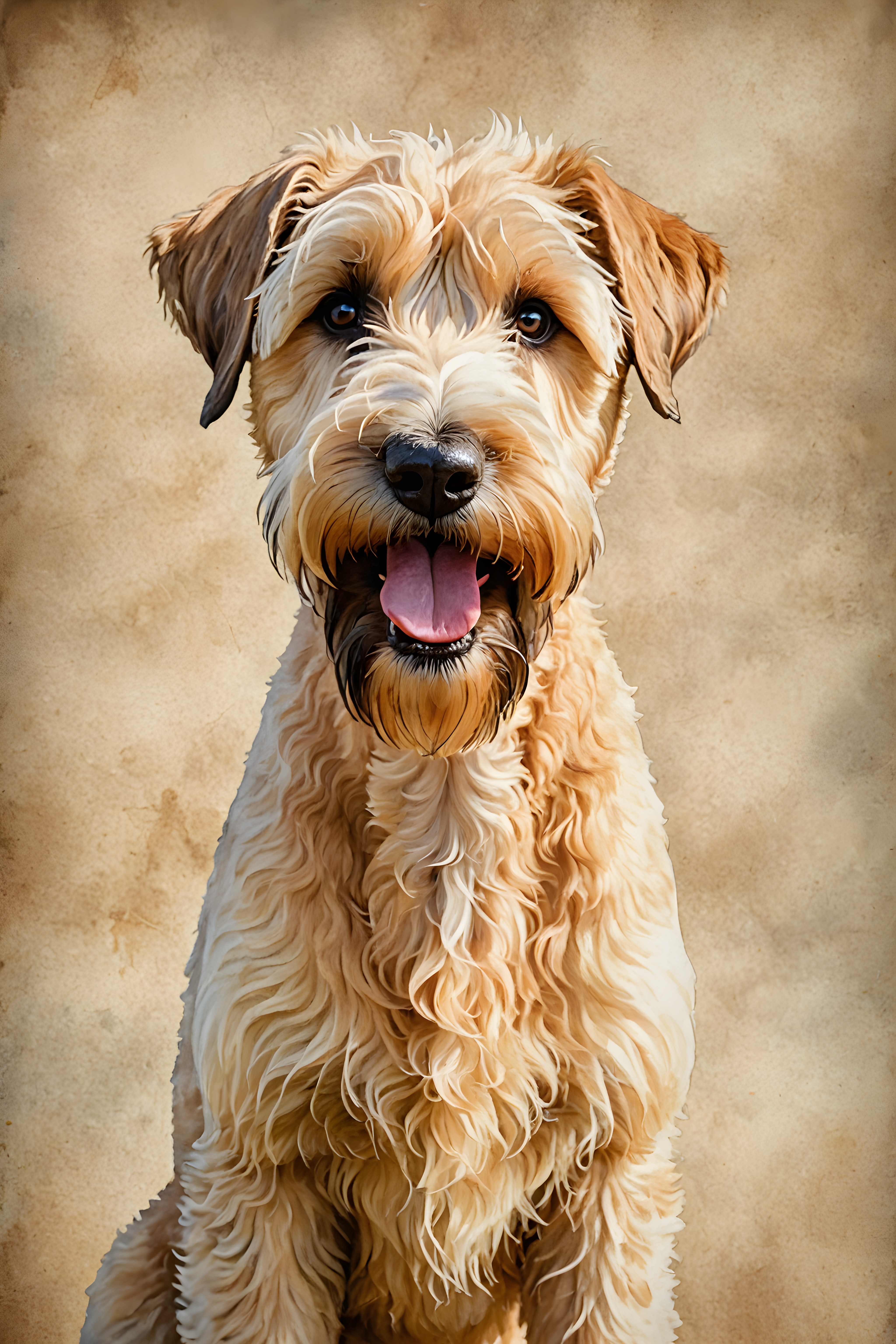 Soft Coated Wheaten Terrier — Watercolor (Funny)