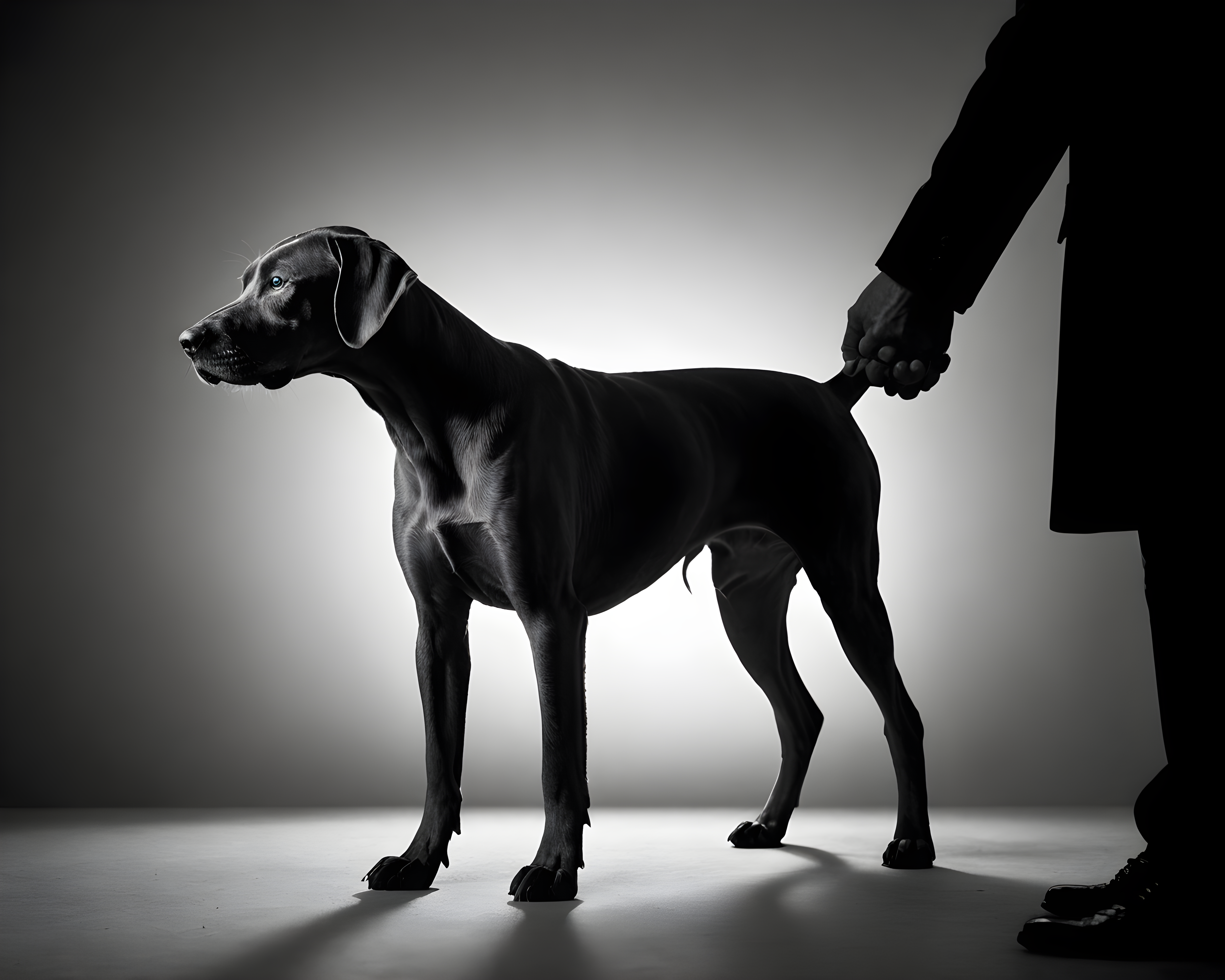 Vizsla — Black & White (Motivational)