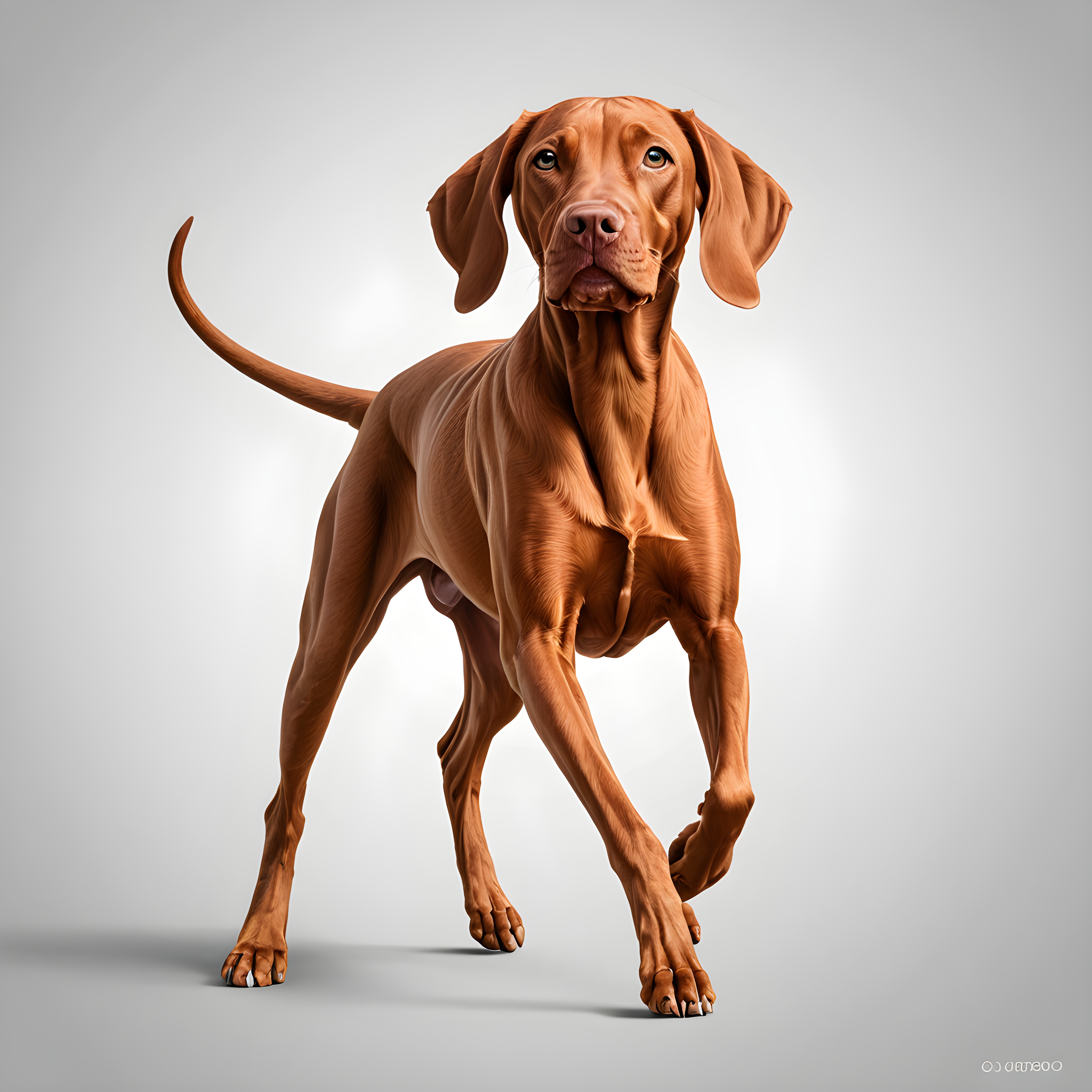 Vizsla — Line Art (Funny)