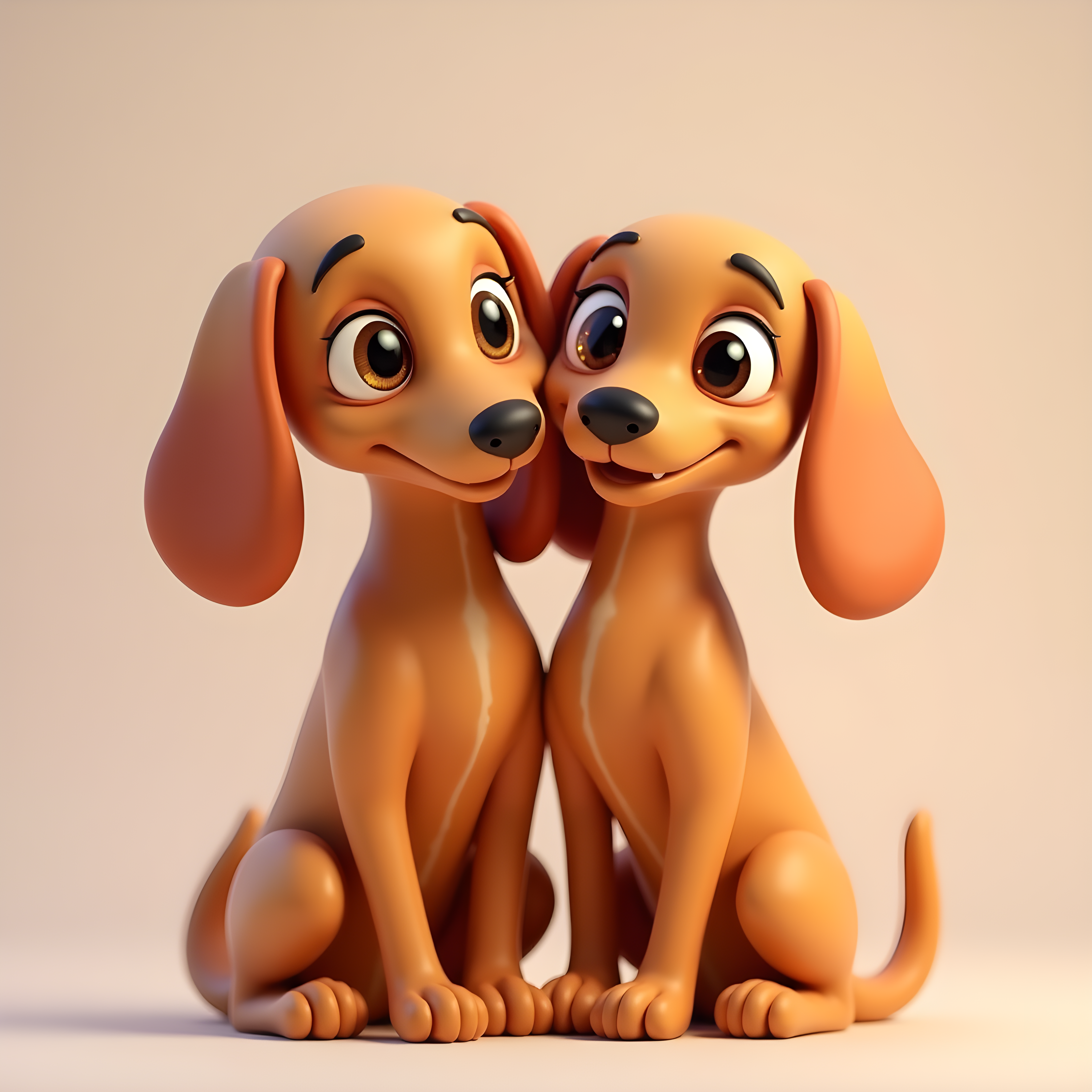 Vizsla — 3D Render (Cute)