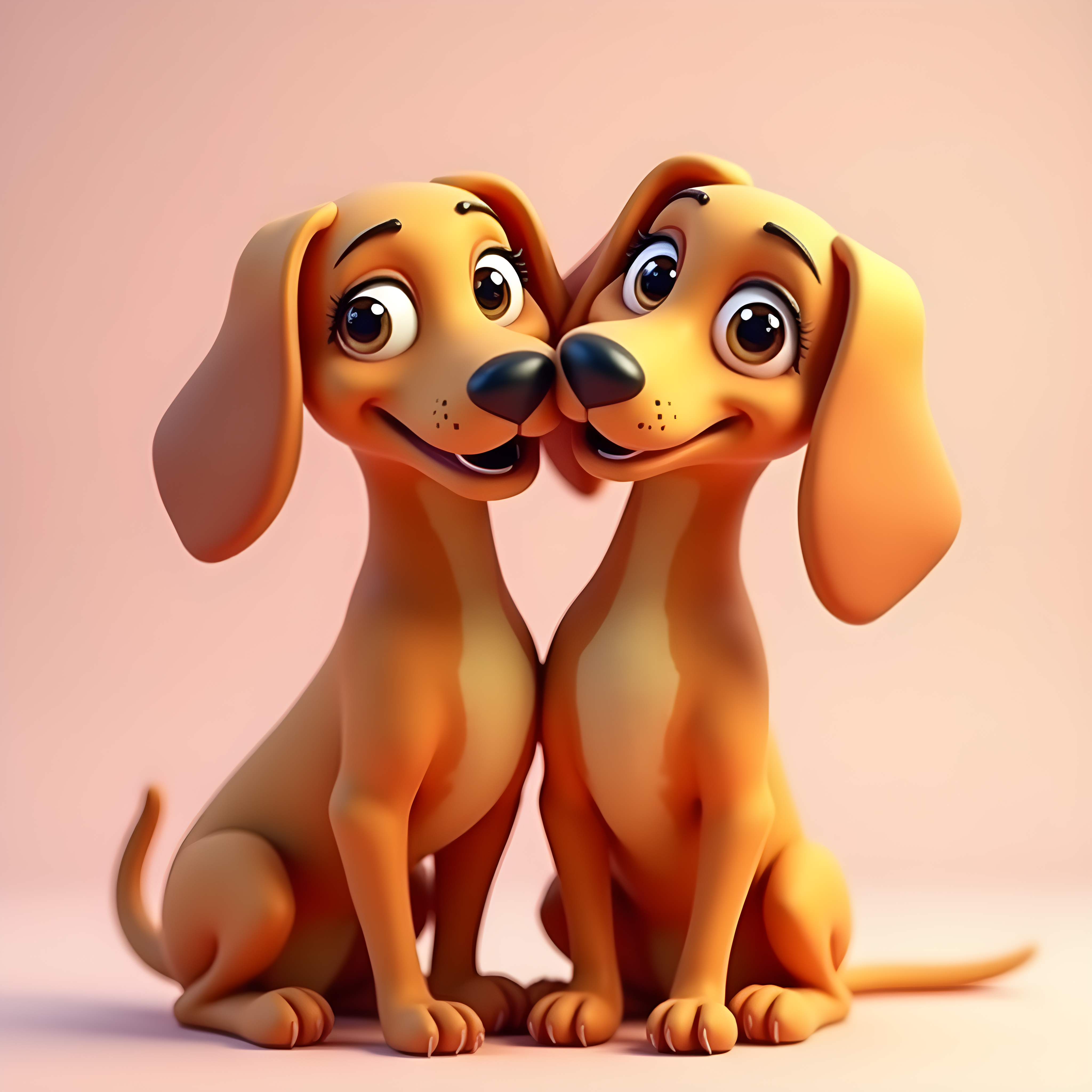 Vizsla — 3D Render (Cute)
