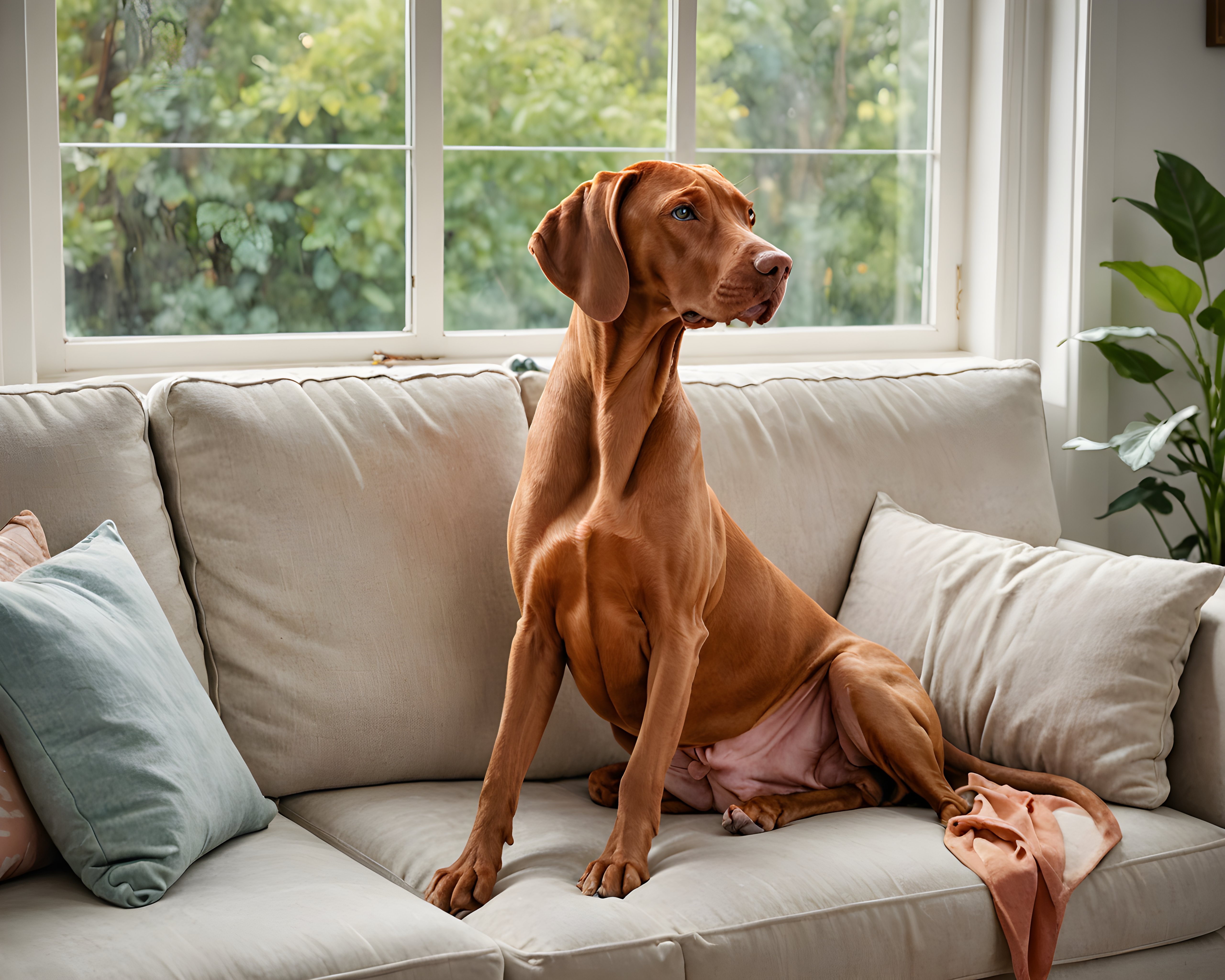Vizsla — Watercolor (Lifestyle)