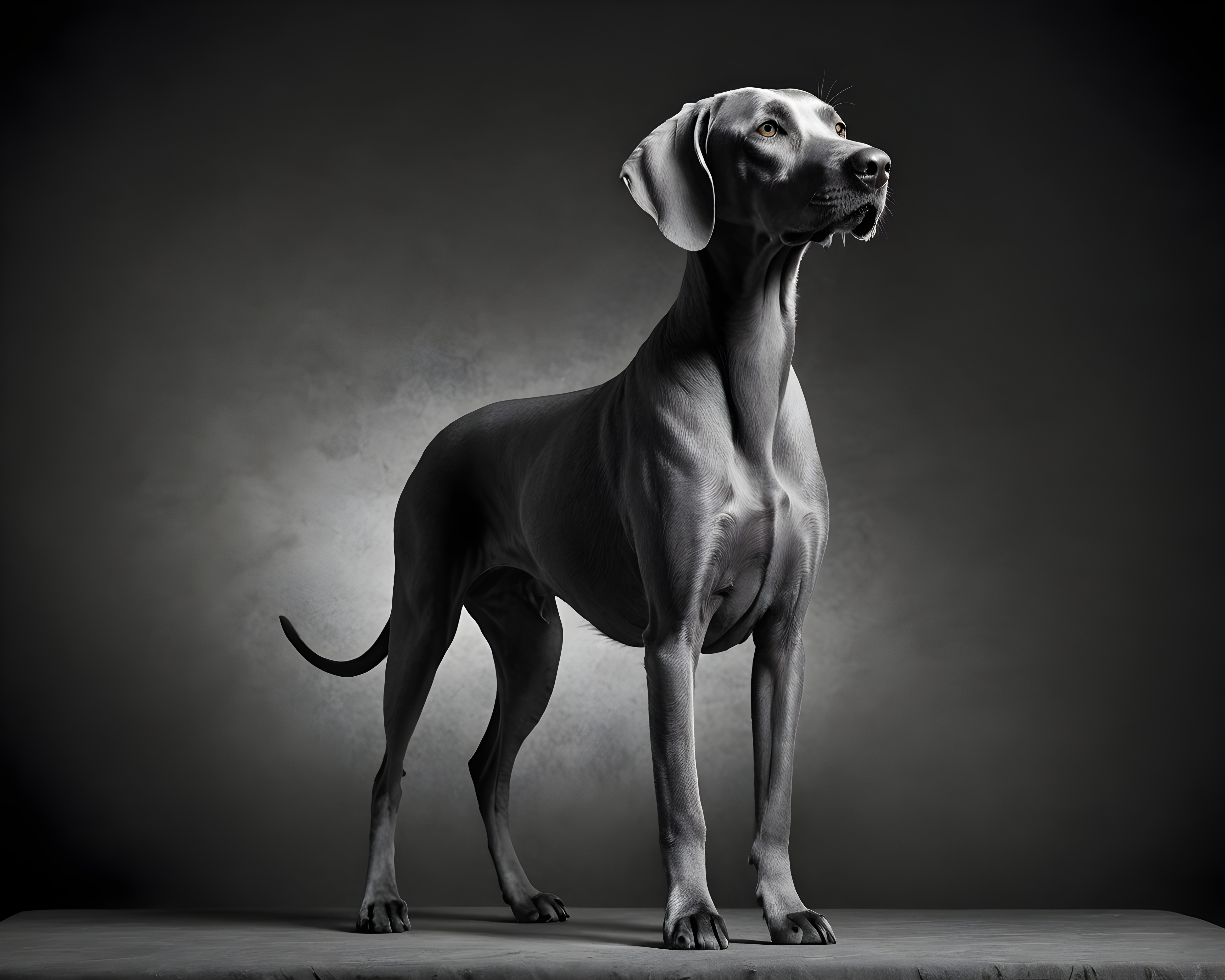 Weimaraner — Black & White (Savage)