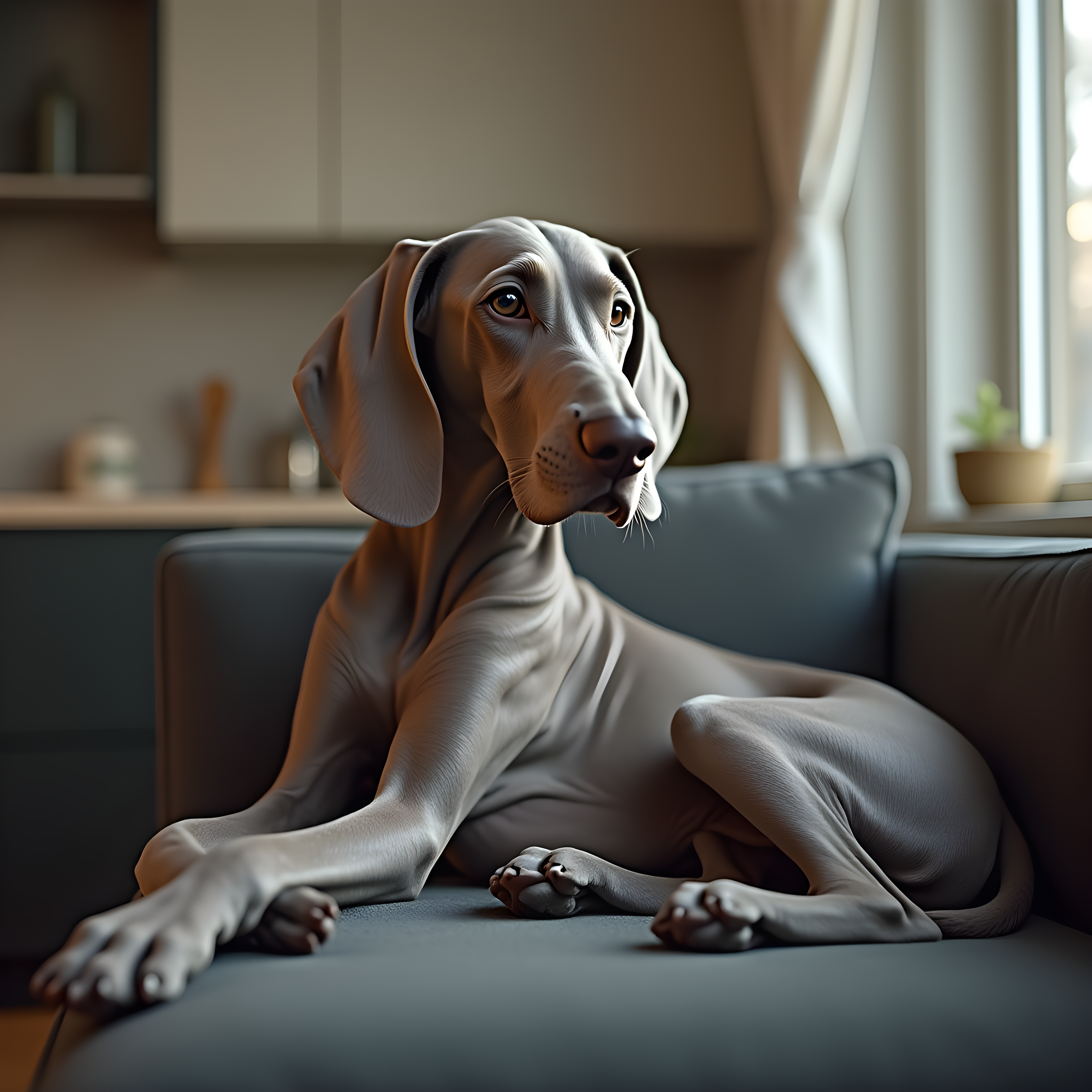 Weimaraner — Hyper-Realistic (Lifestyle)