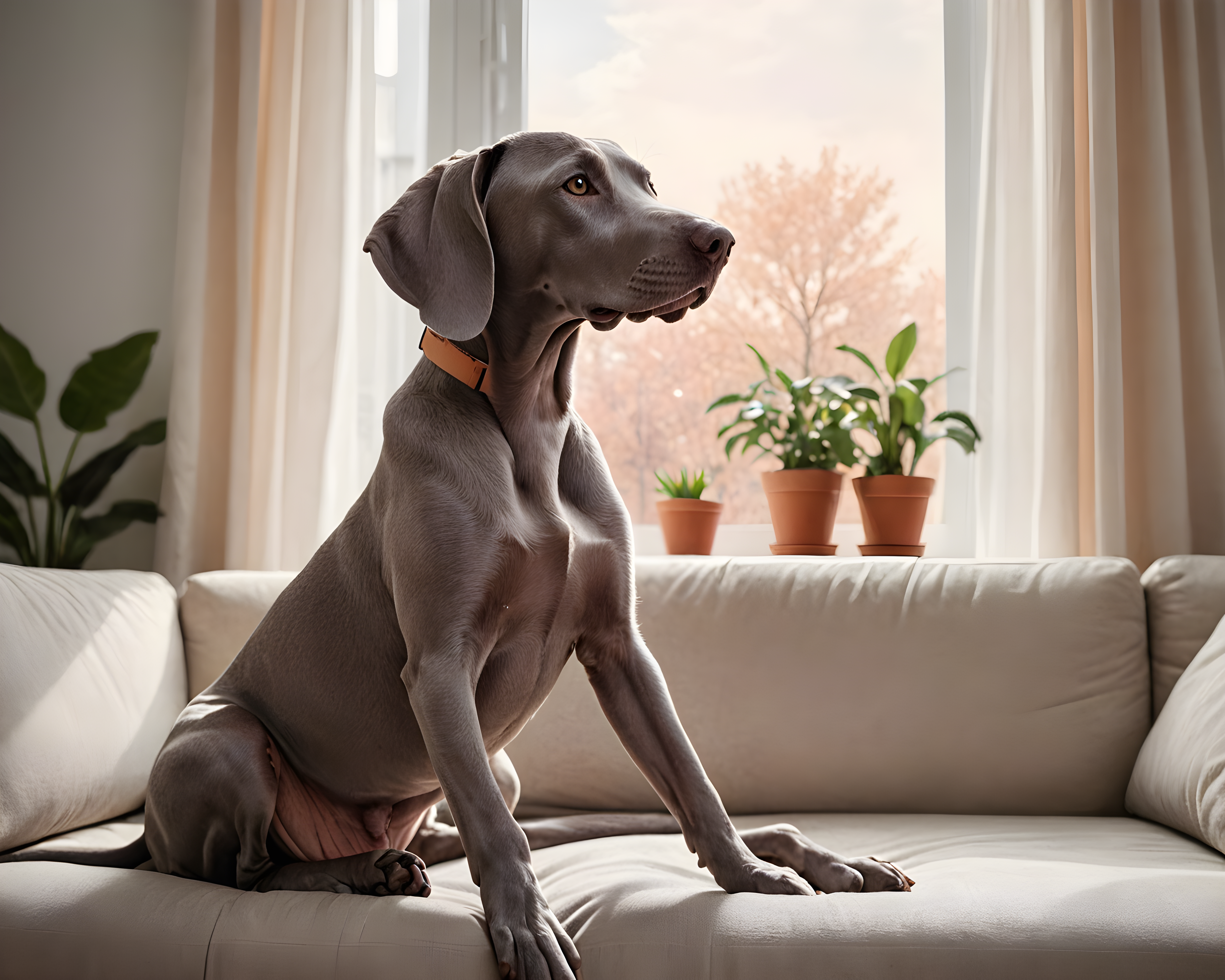 Weimaraner — Modern Aesthetic (Lifestyle)