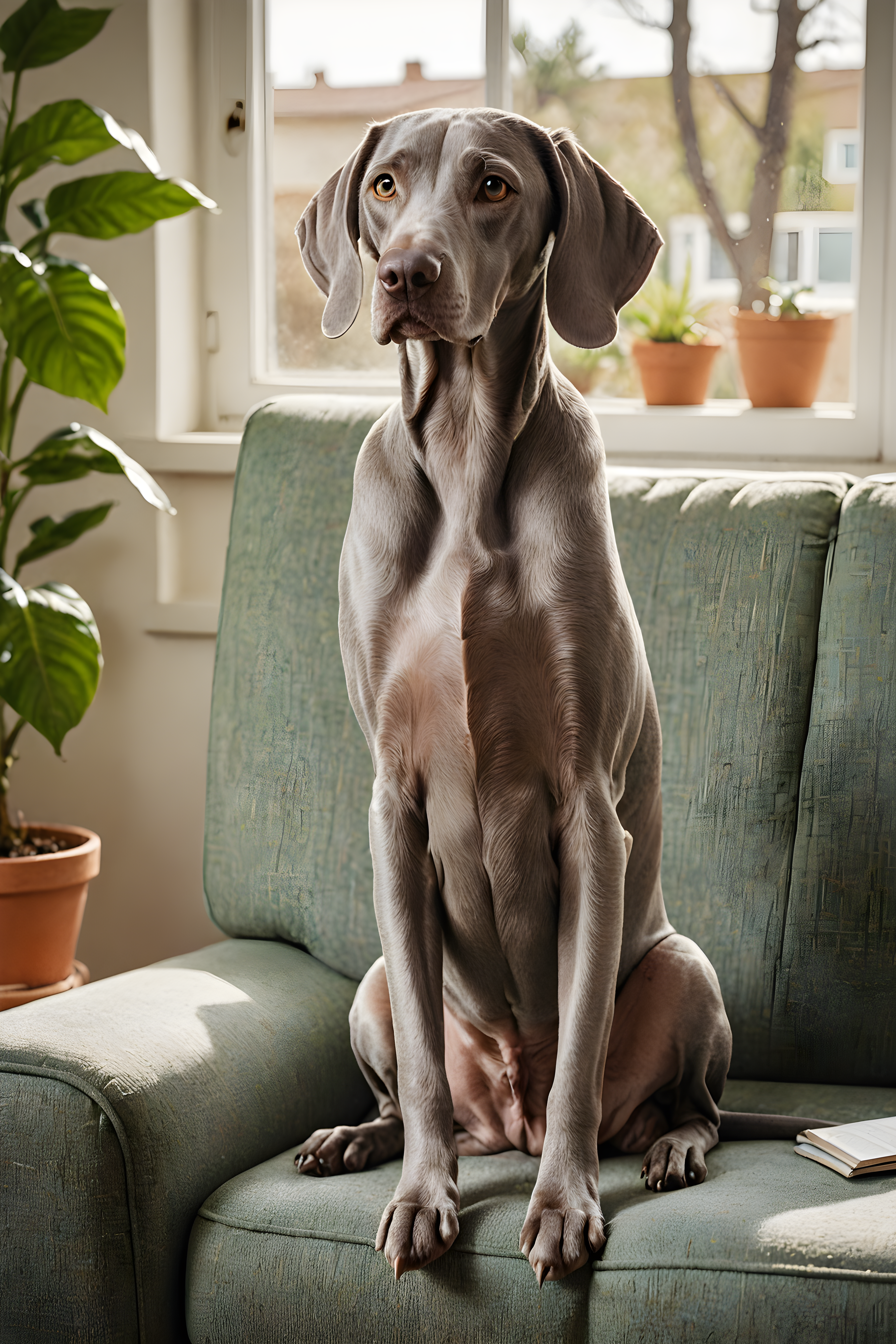 Weimaraner — Retro (Lifestyle)