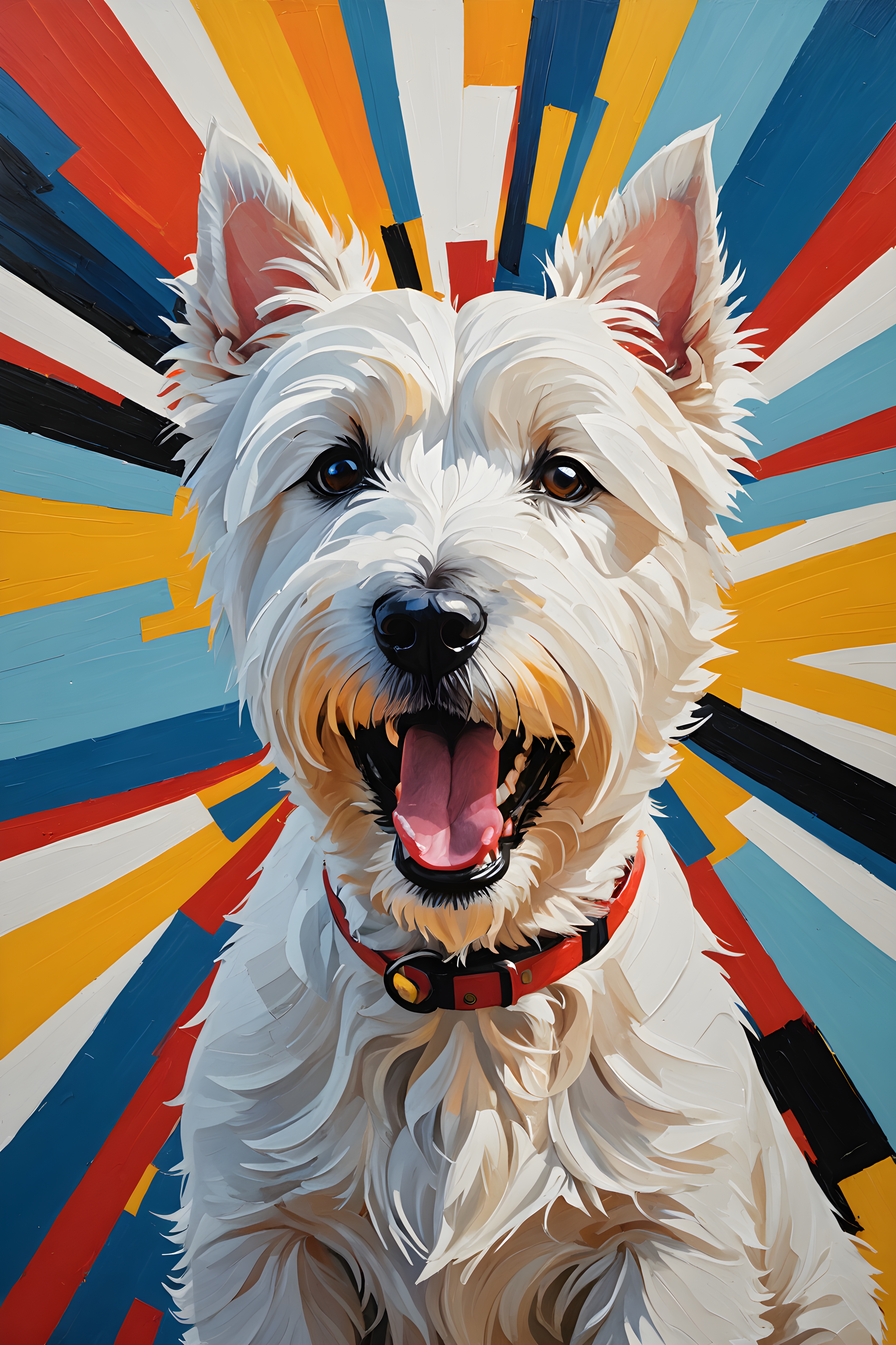 West Highland White Terrier — Abstract (Happy)