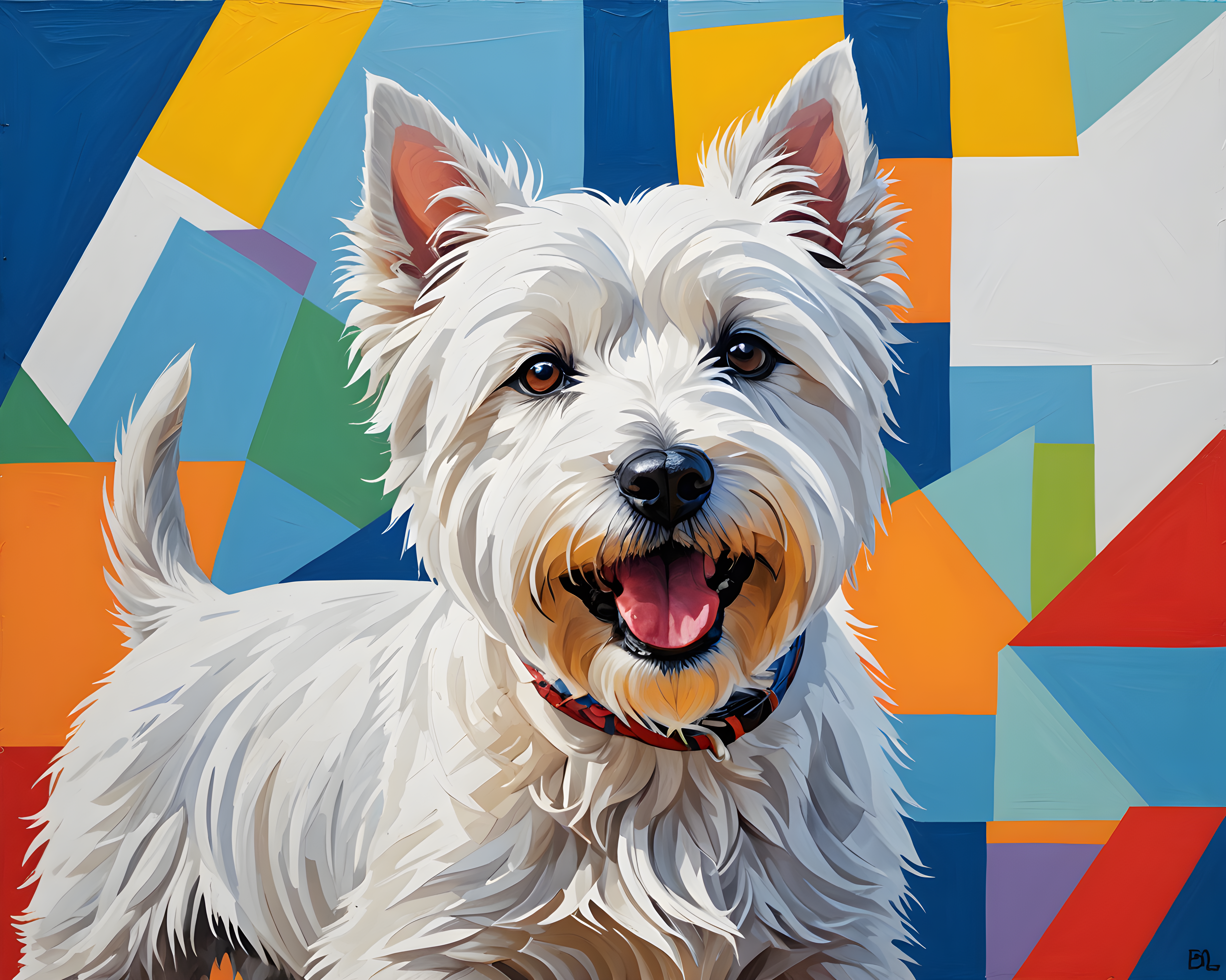 West Highland White Terrier — Abstract (Savage)