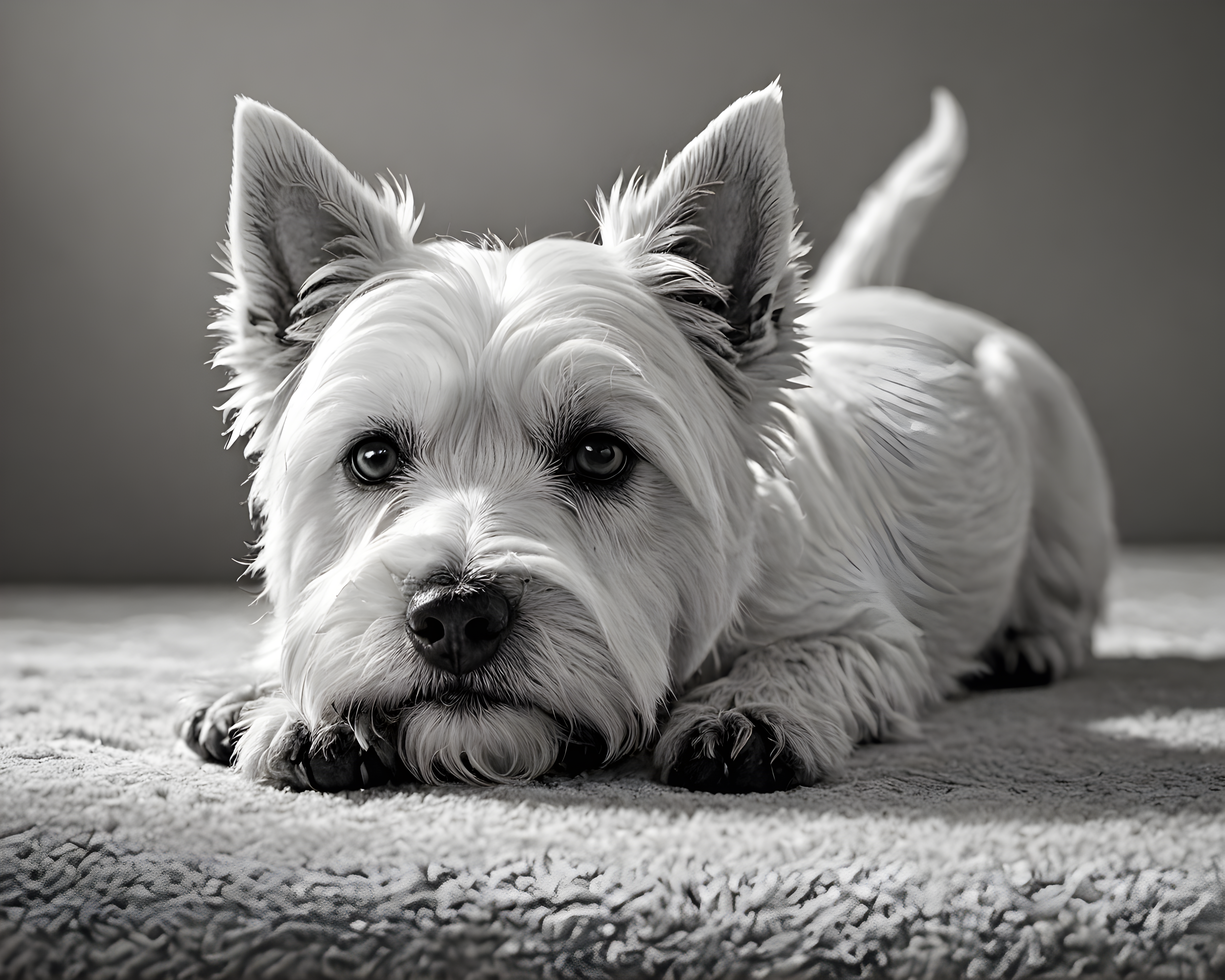 West Highland White Terrier — Black & White (Savage)