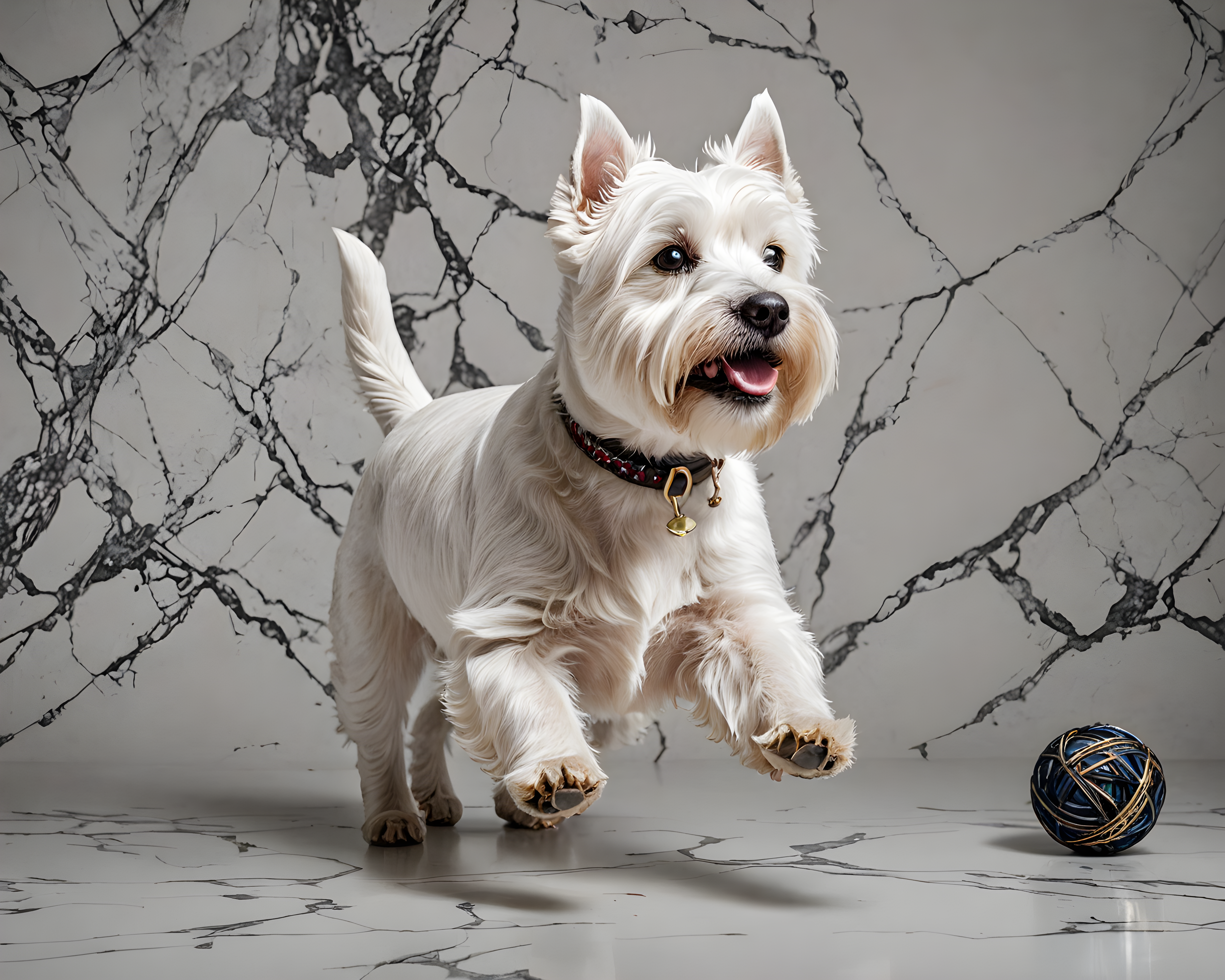 West Highland White Terrier — Minimalist Line Art (Luxury)