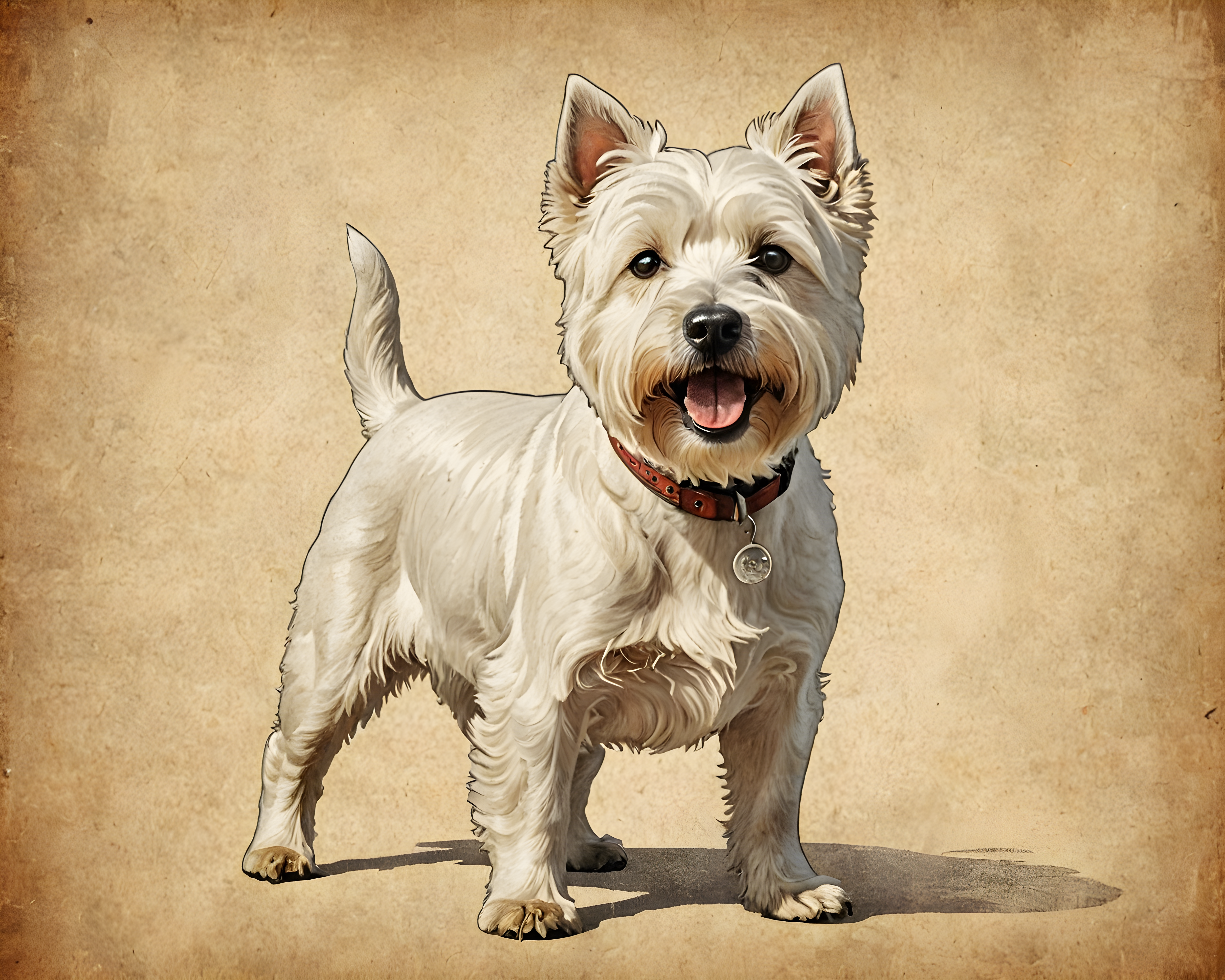 West Highland White Terrier — Vintage Poster (Motivational)