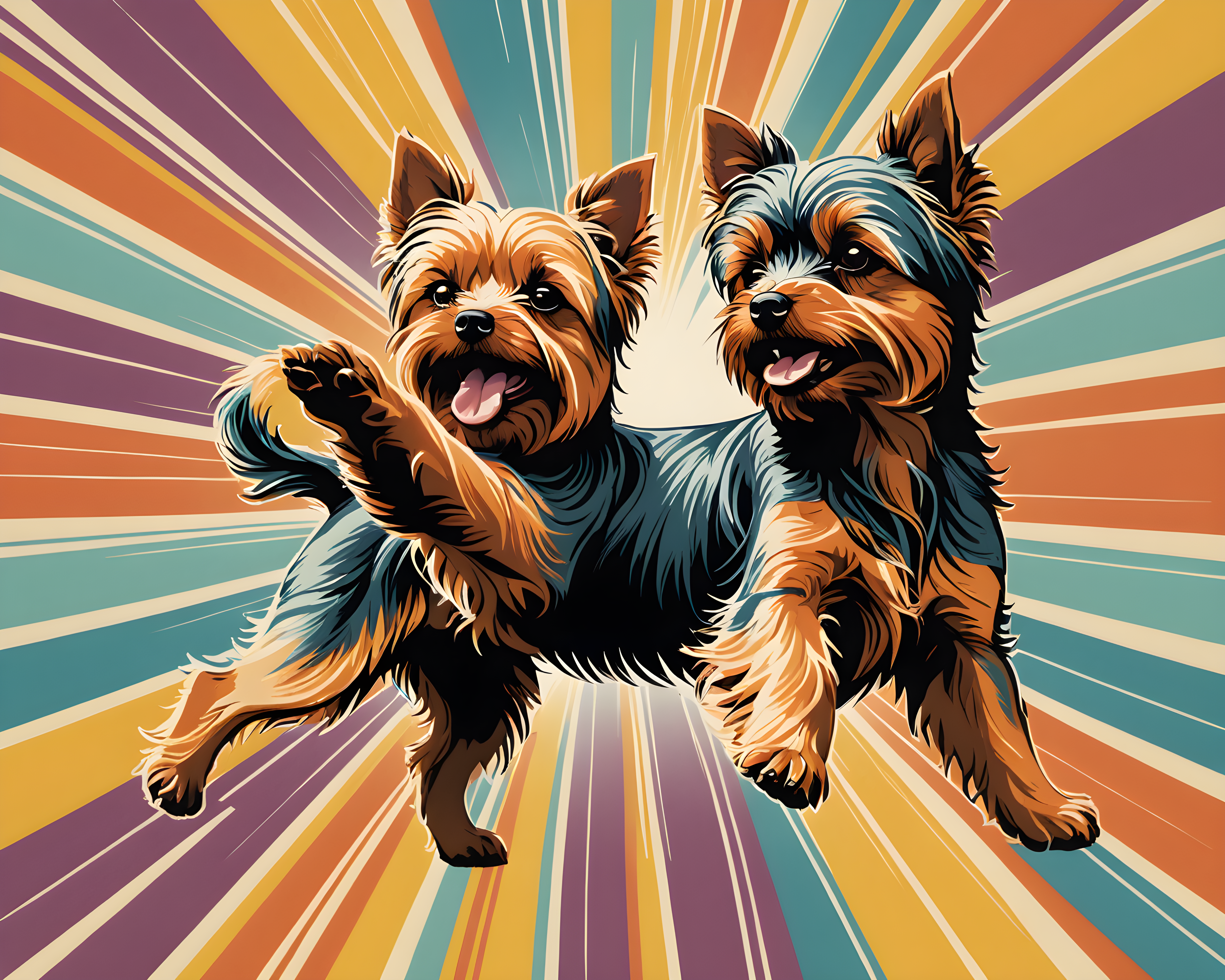 Yorkshire Terrier — Retro (Energetic)