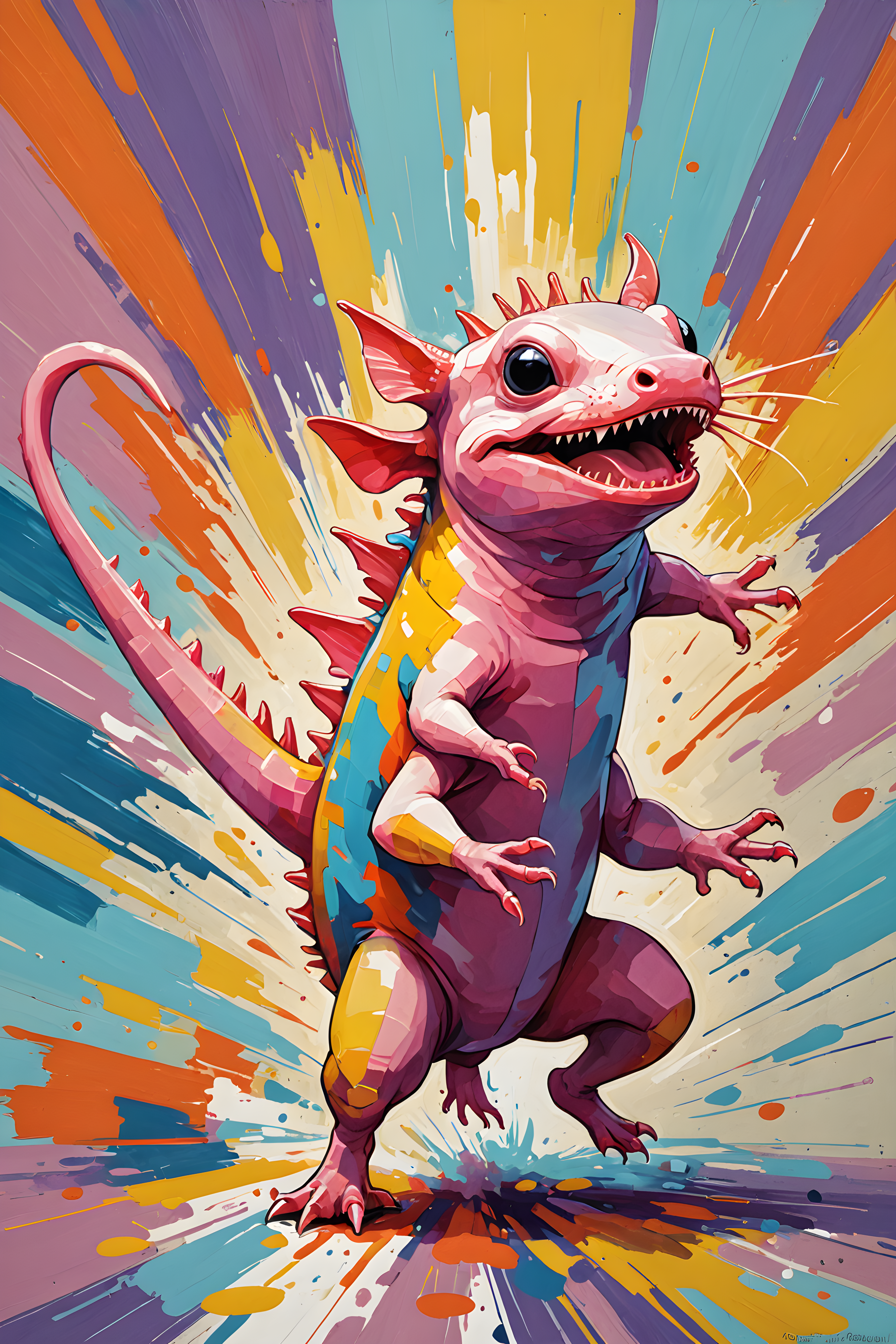 Axolotl — Abstract (Happy)