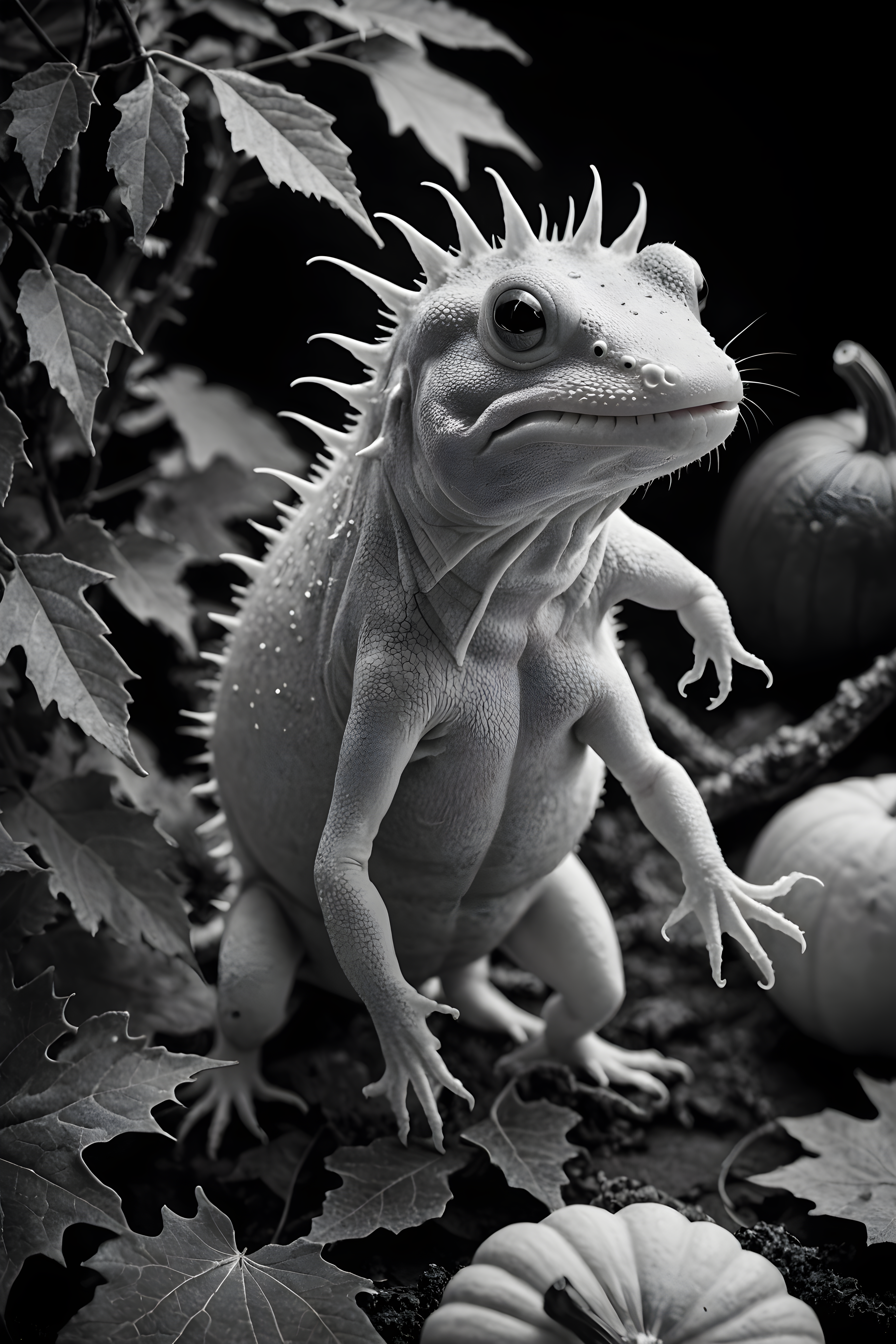Axolotl — Black & White (Seasonal)