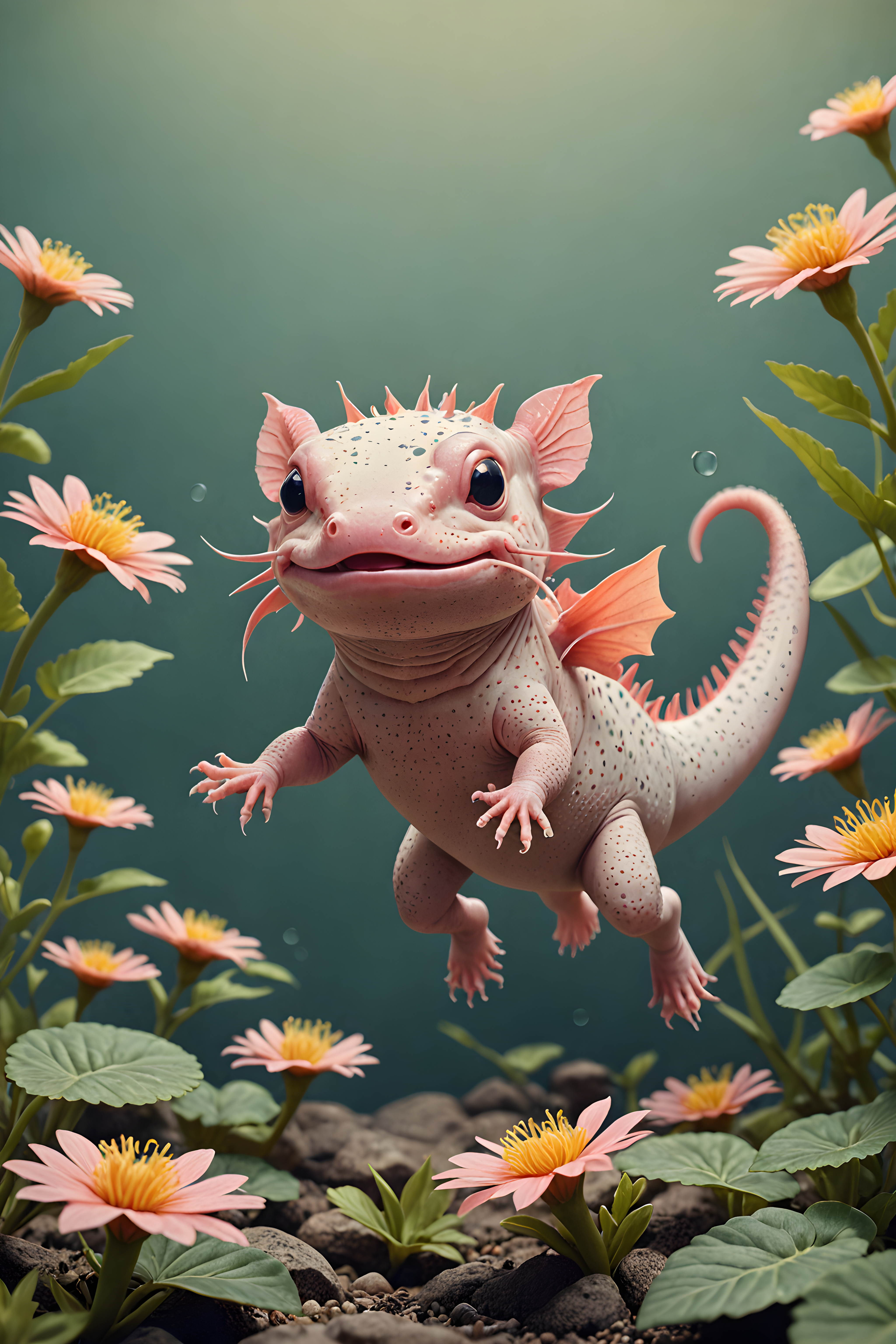 Axolotl — Retro (Aesthetic)