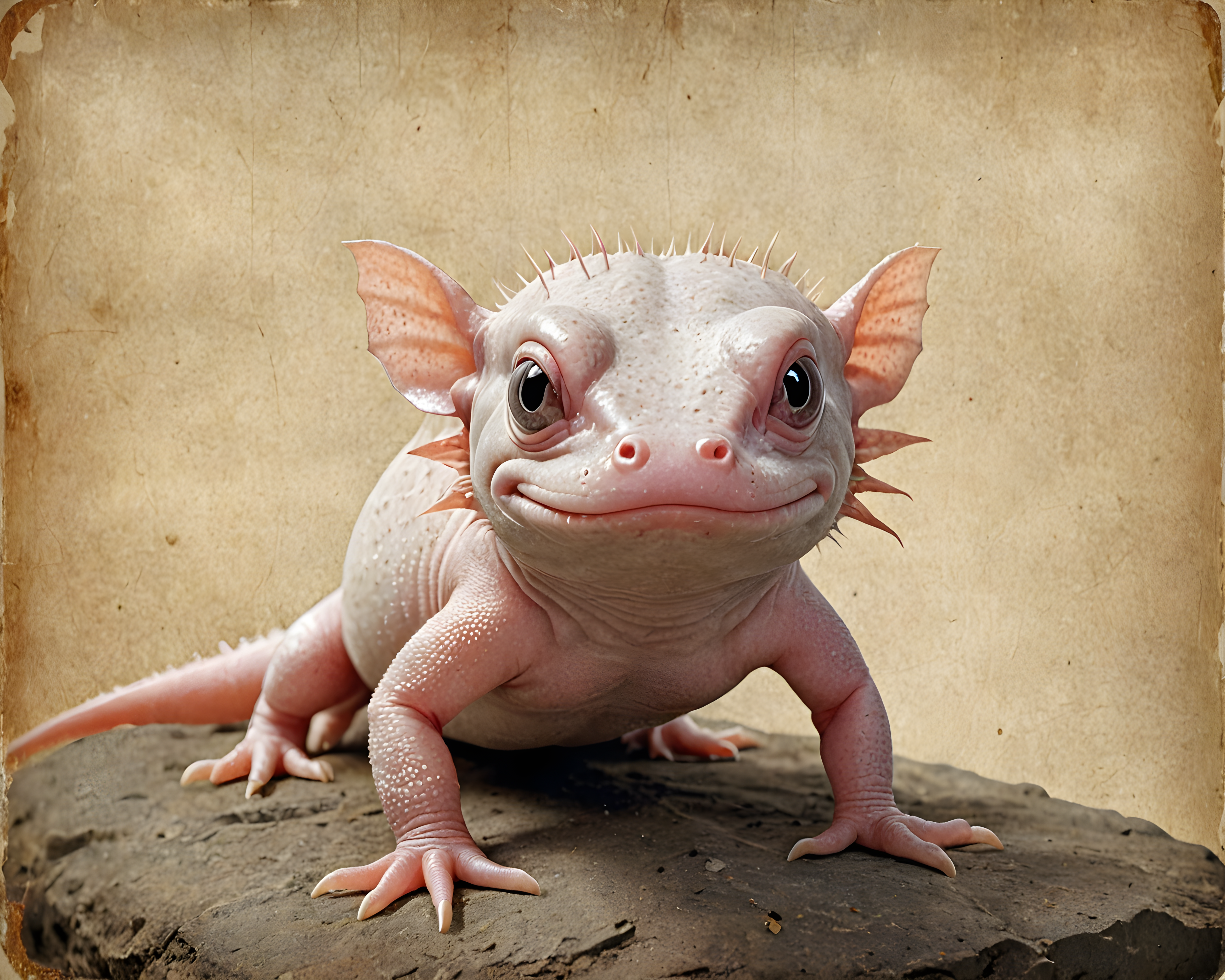 Axolotl — Vintage Poster (Motivational)