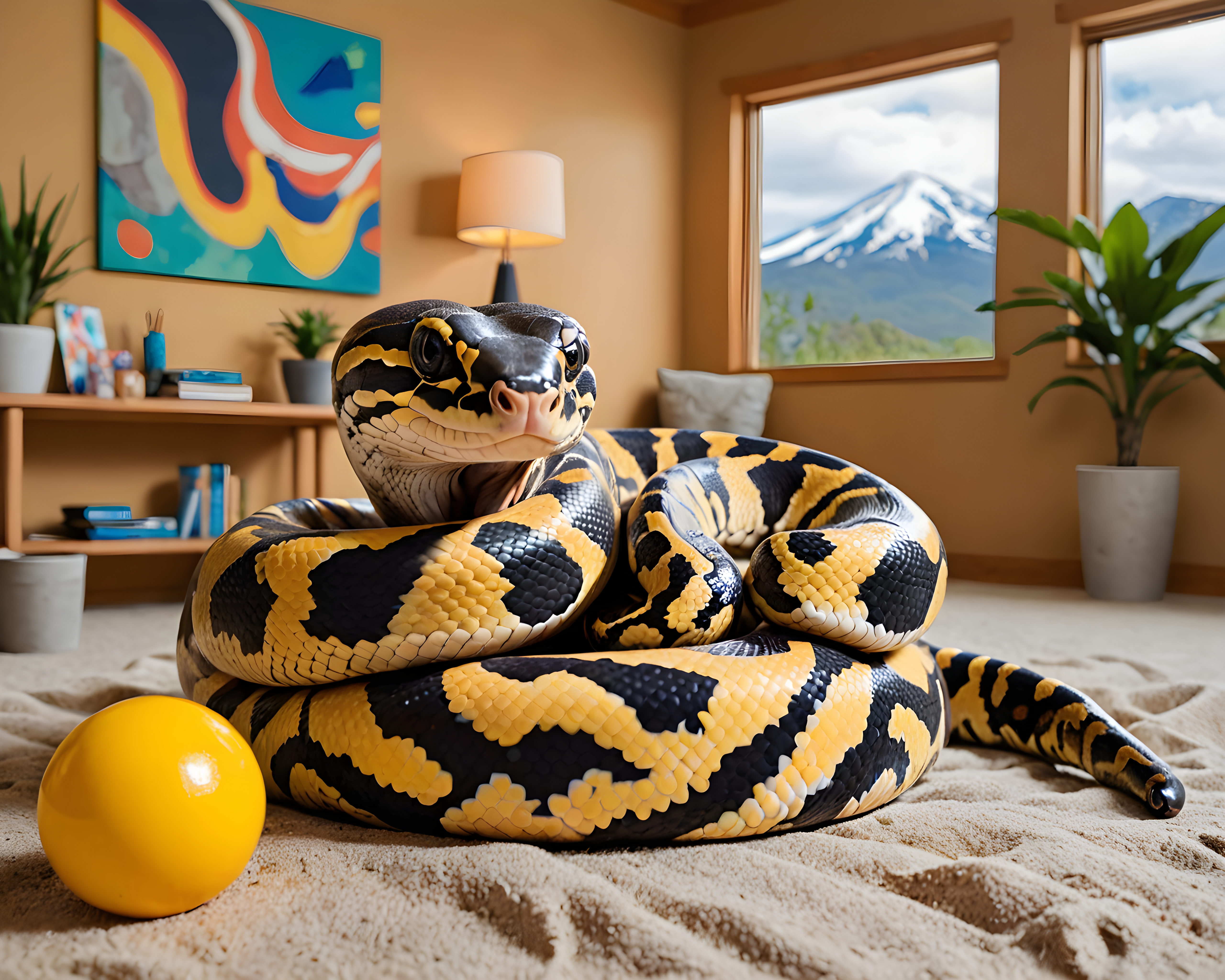 Ball Python — Abstract (Funny)