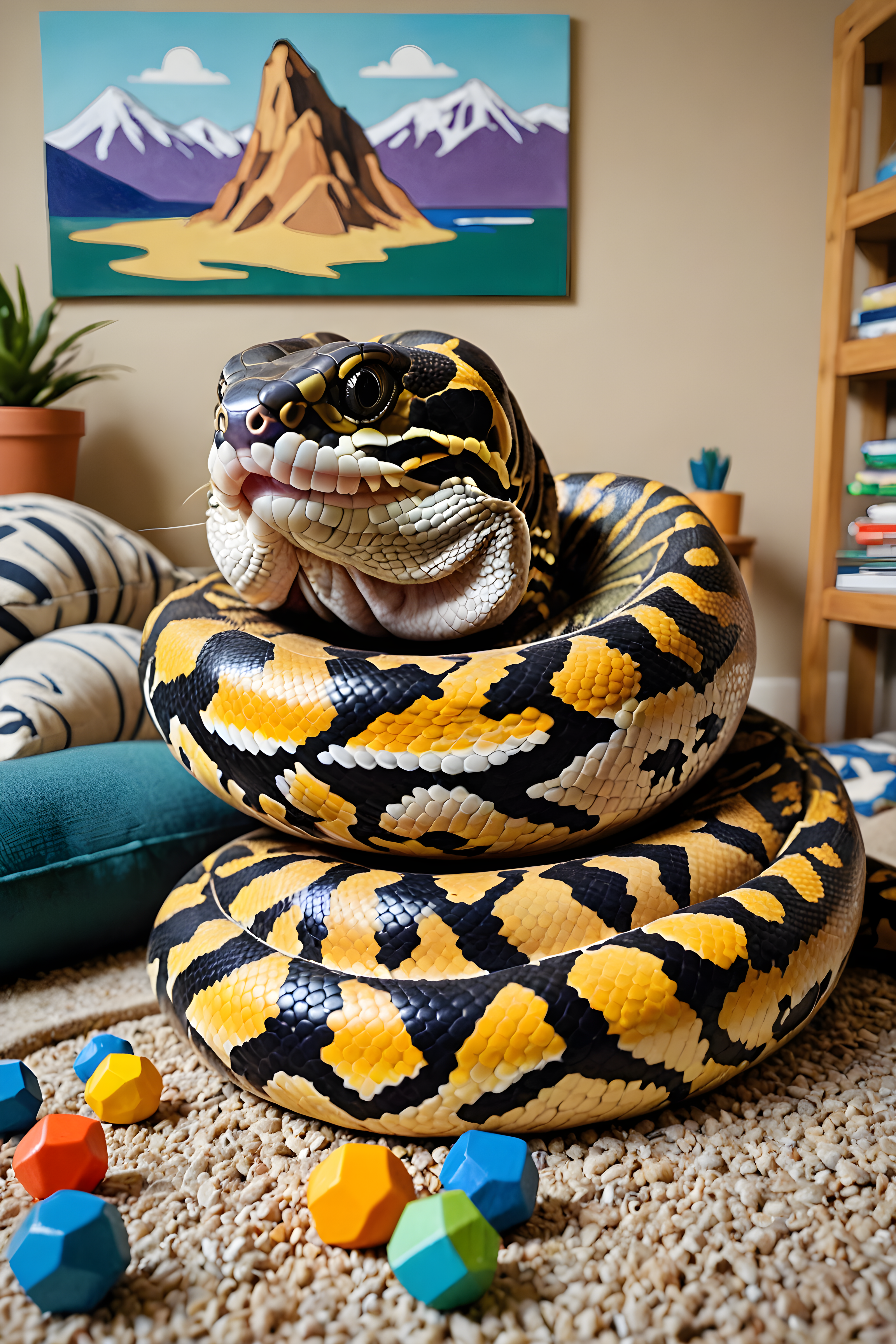Ball Python — Abstract (Funny)