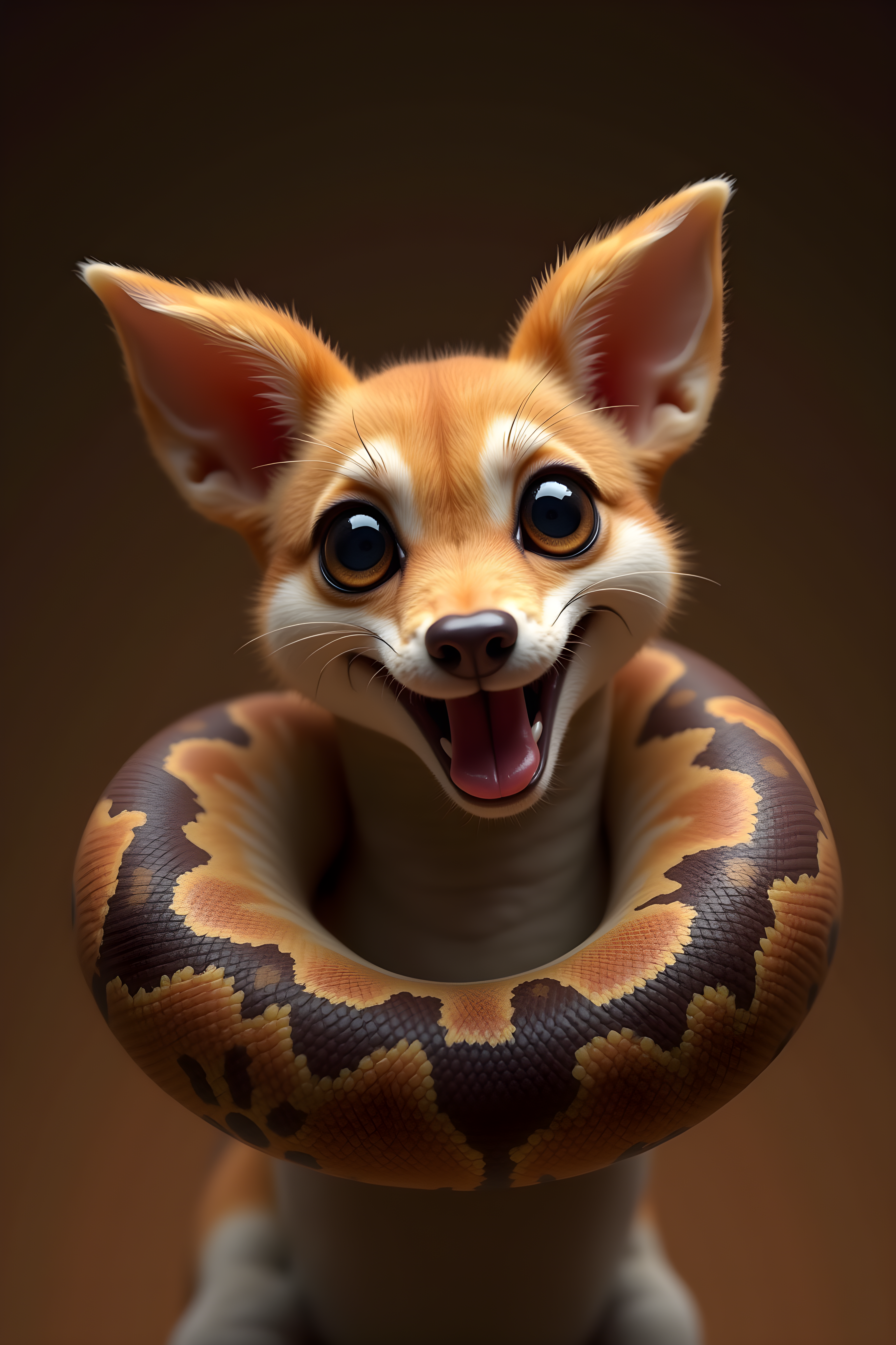 Ball Python — Hyper-Realistic (Happy)