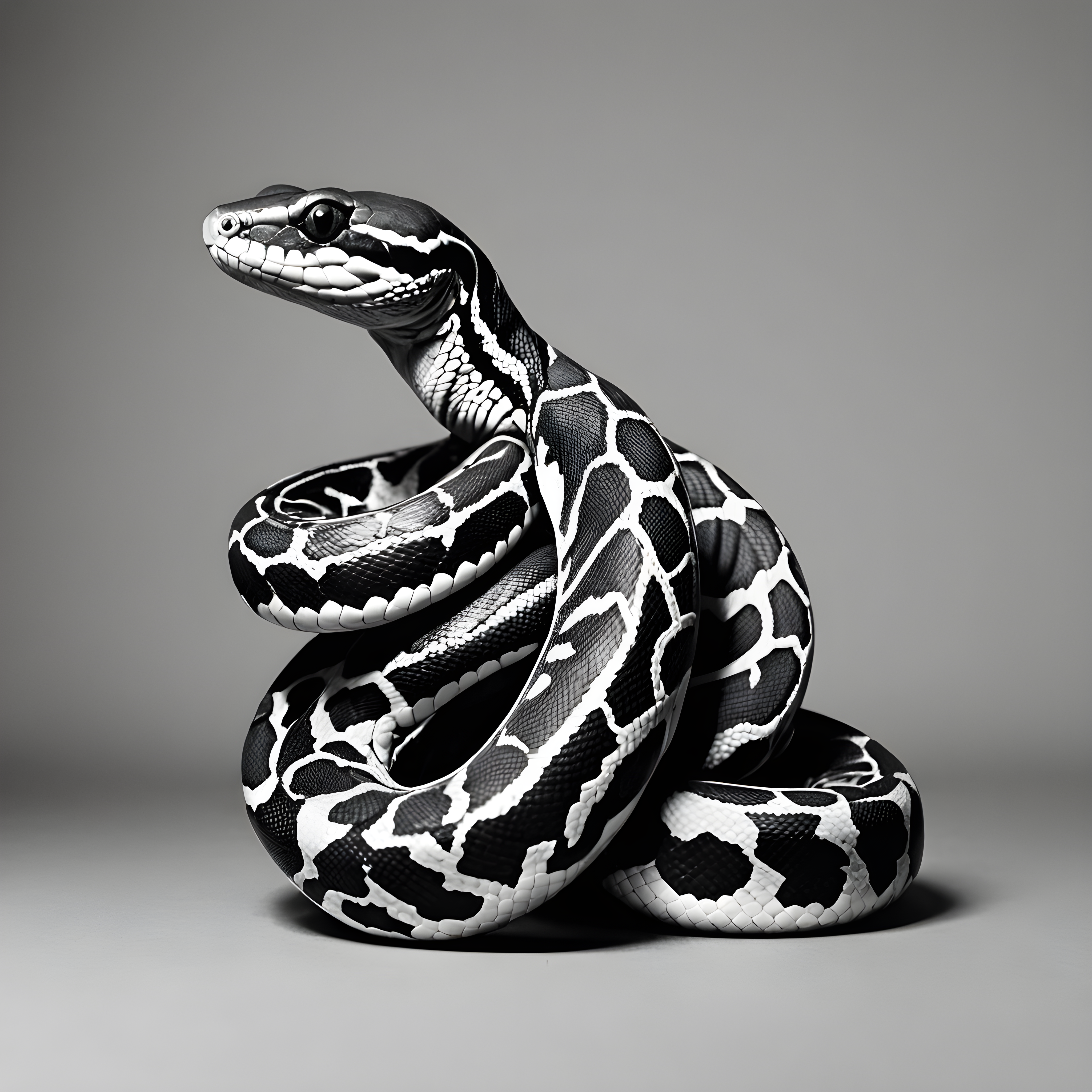 Ball Python — Minimalist Line Art (Fantasy)
