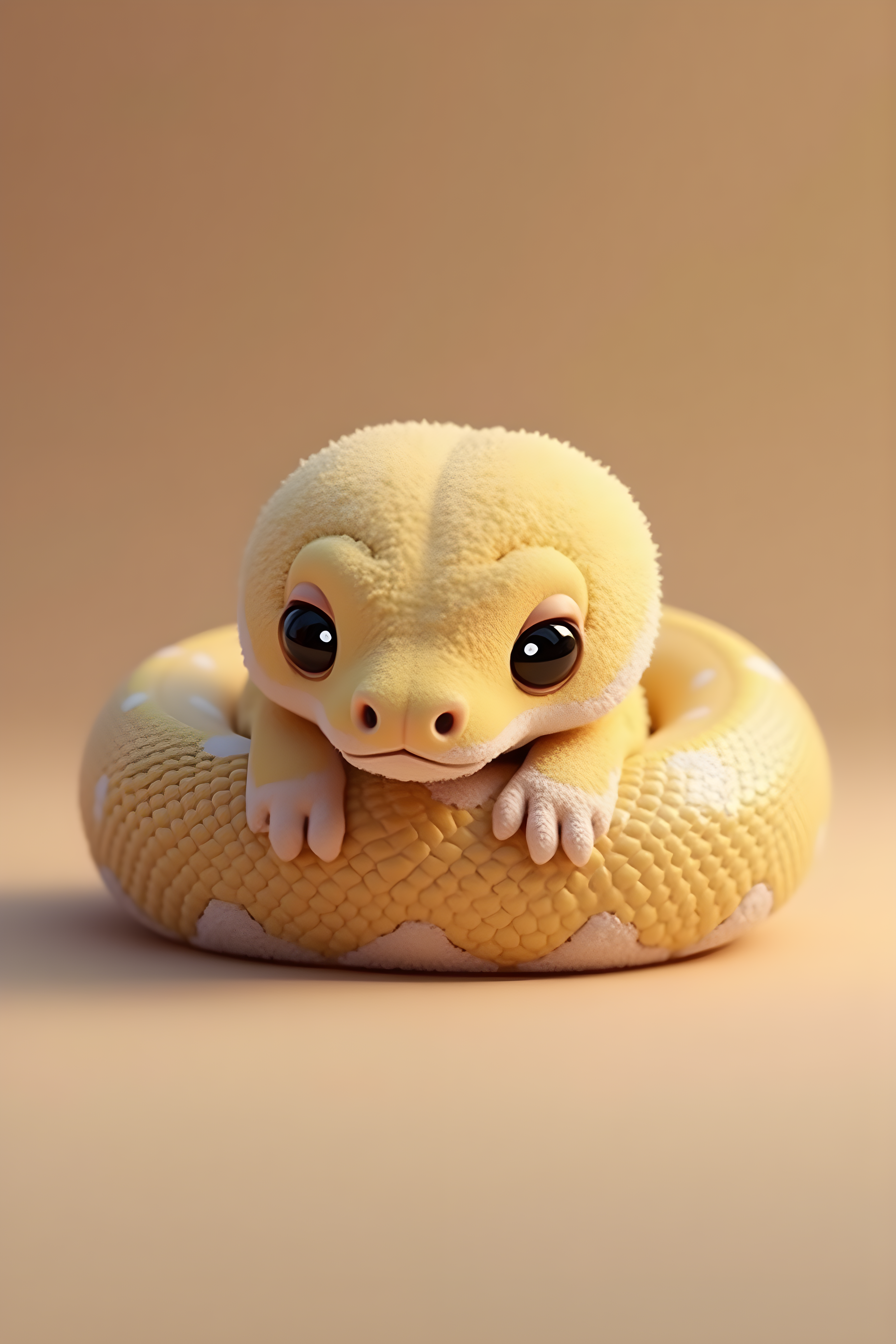Ball Python — 3D Render (Cute)