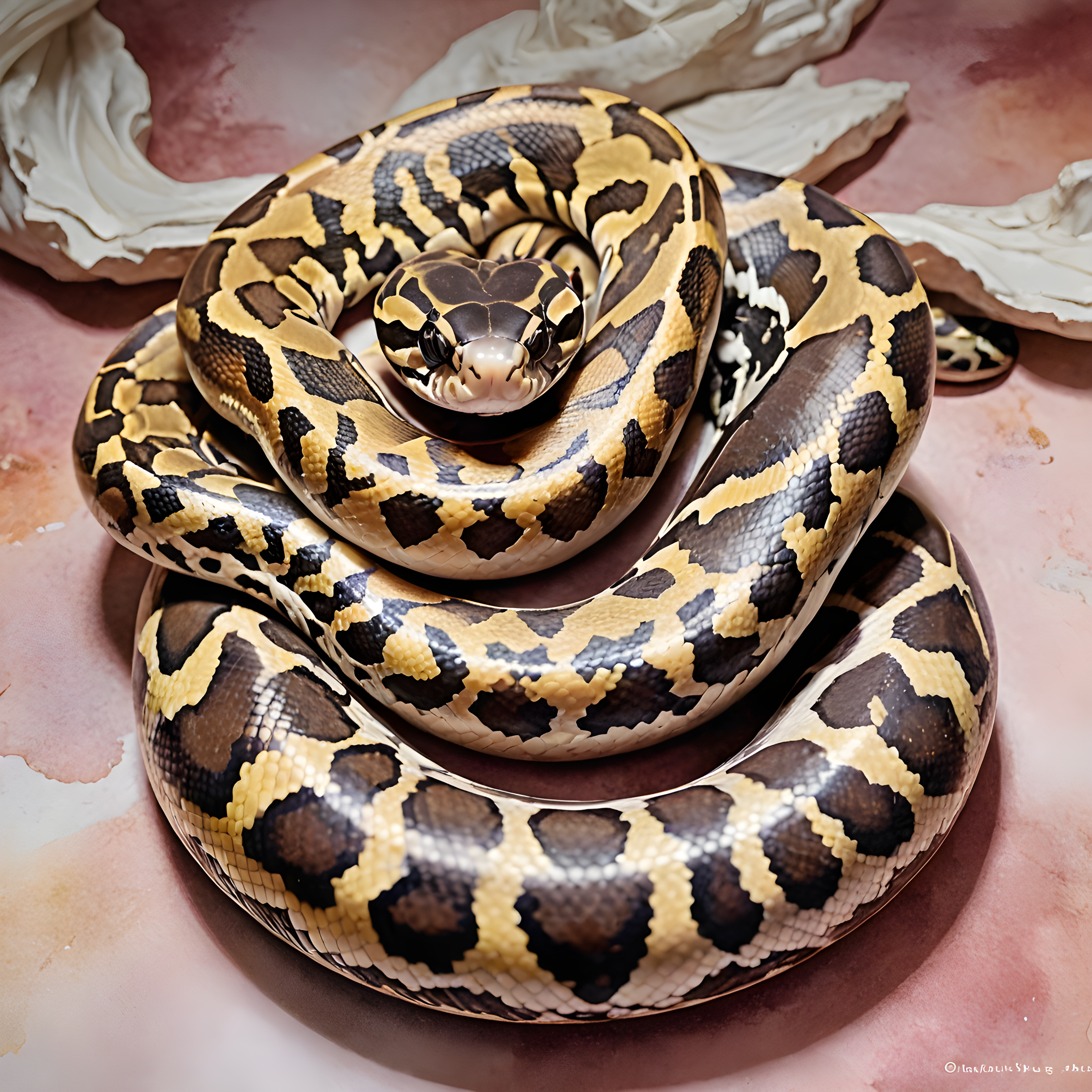 Ball Python — Watercolor (Luxury)