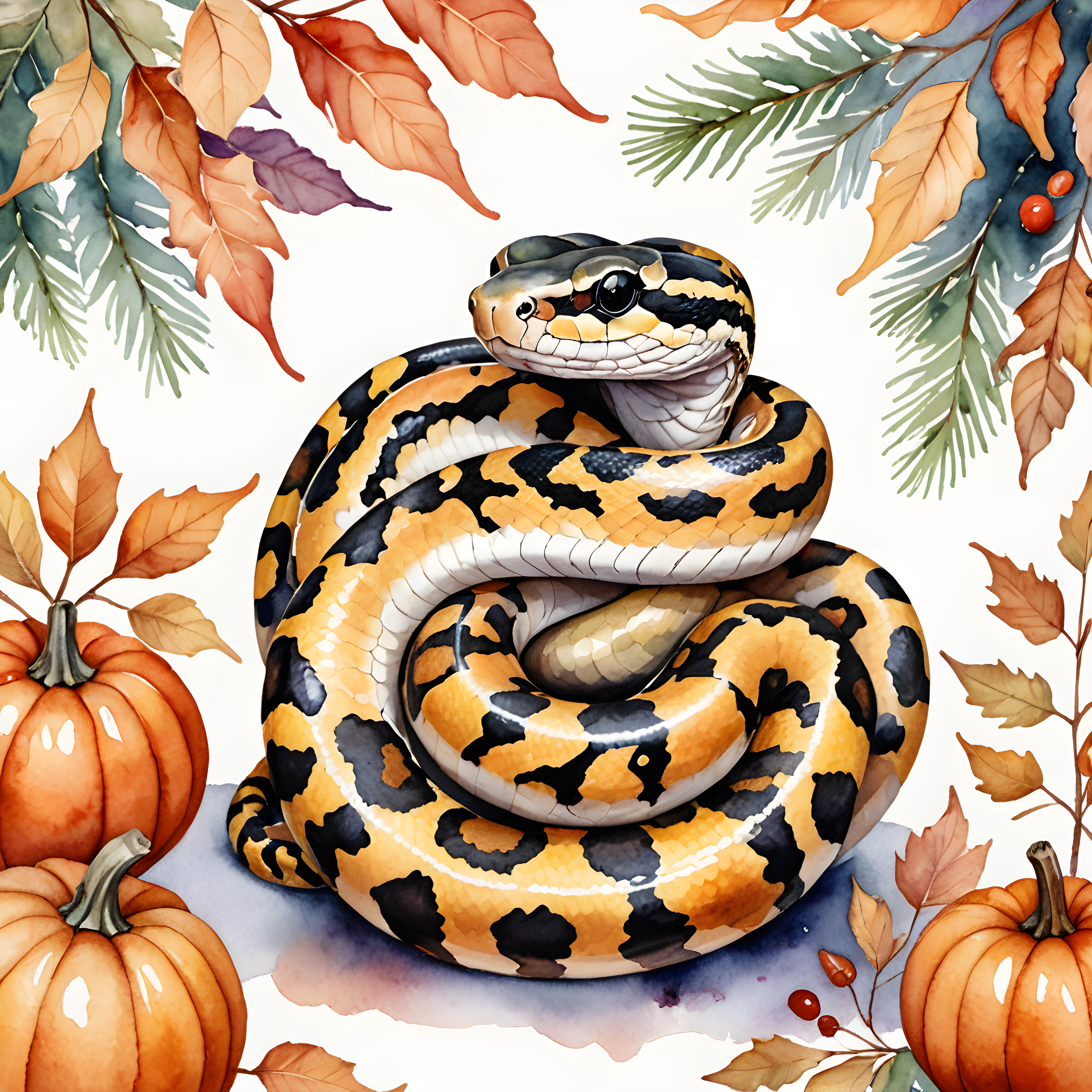 Ball Python — Watercolor (Seasonal)