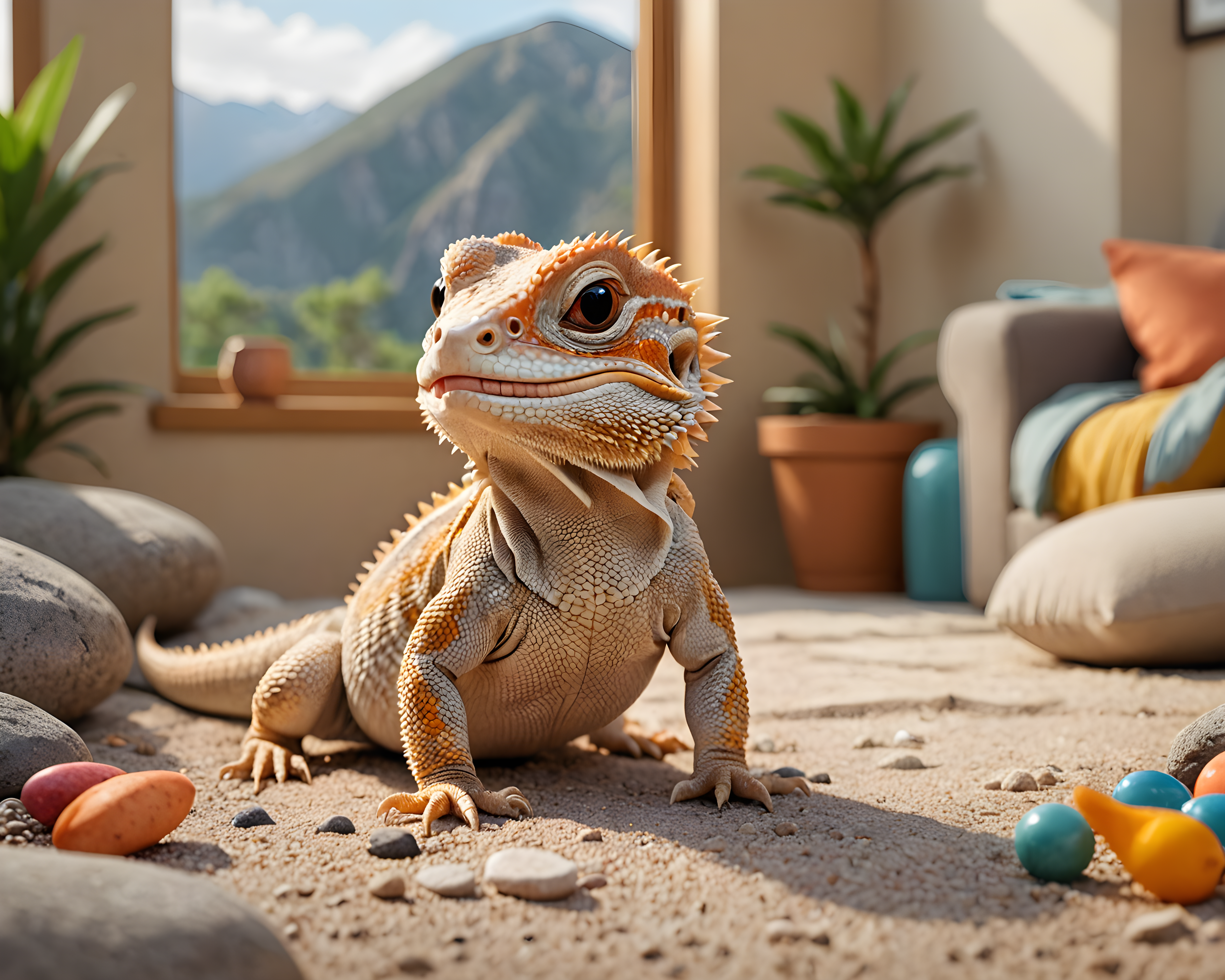 Bearded Dragon — Cartoon / Kawaii (Luxury)