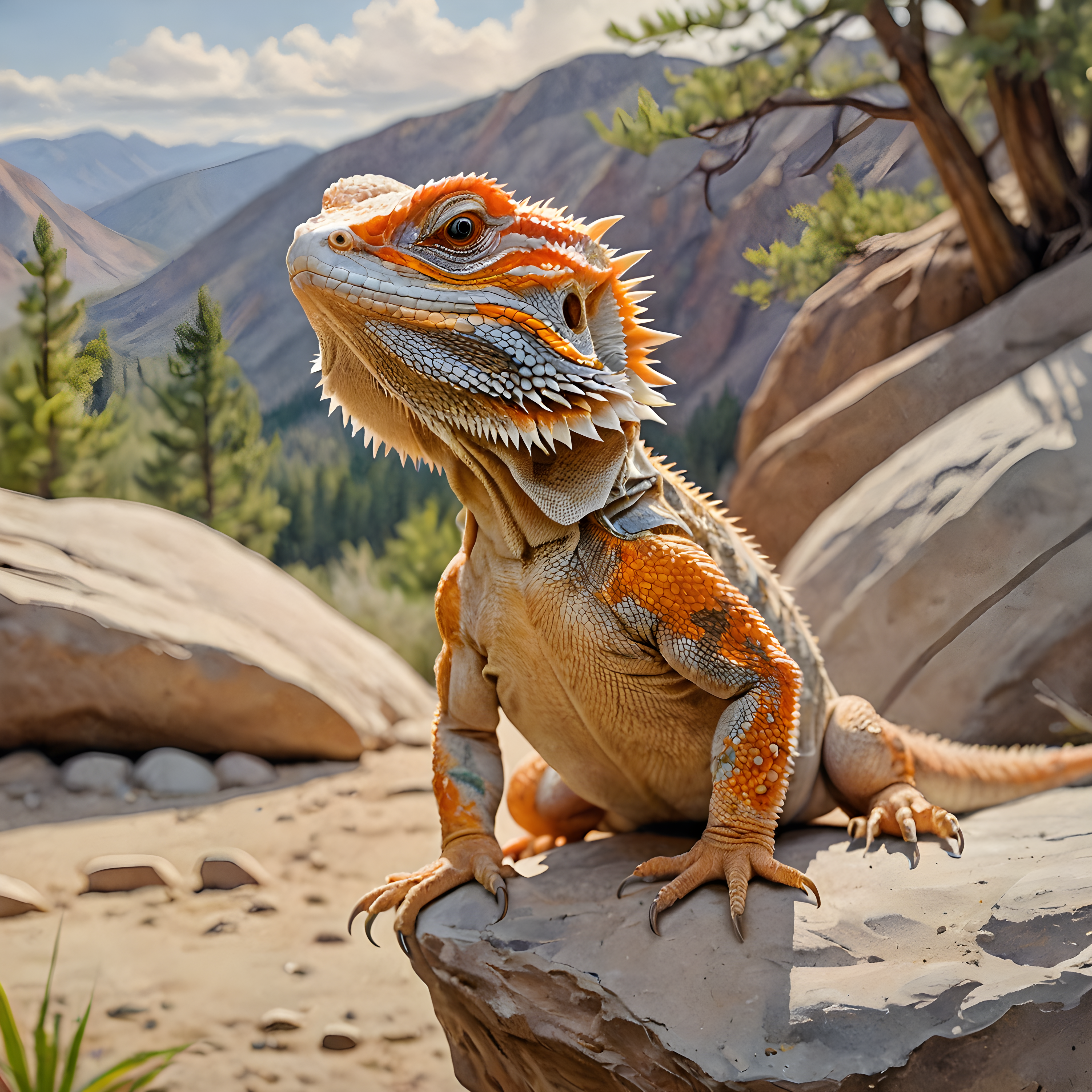 Bearded Dragon — Watercolor (Motivational)