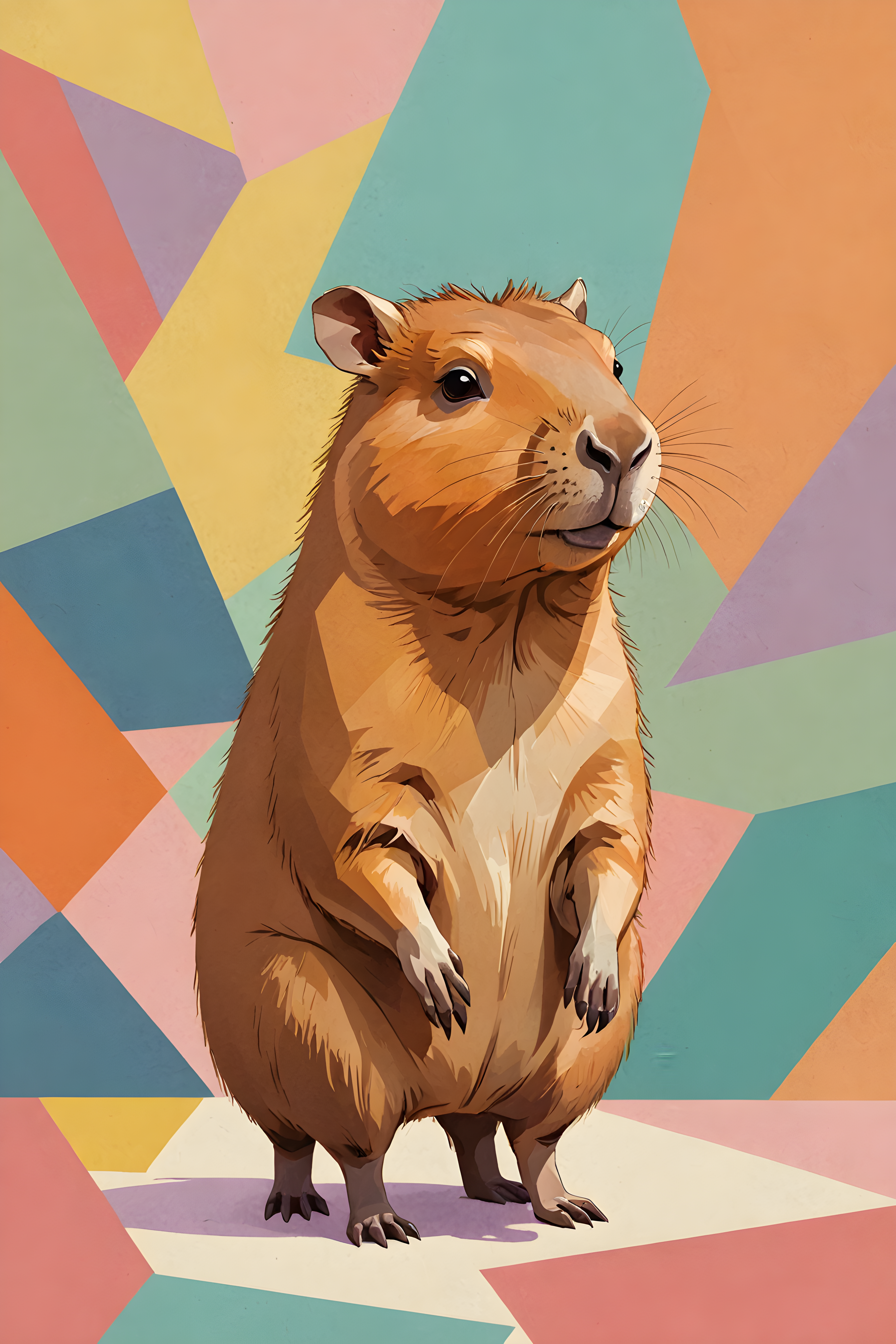 Capybara — Abstract (Cute)