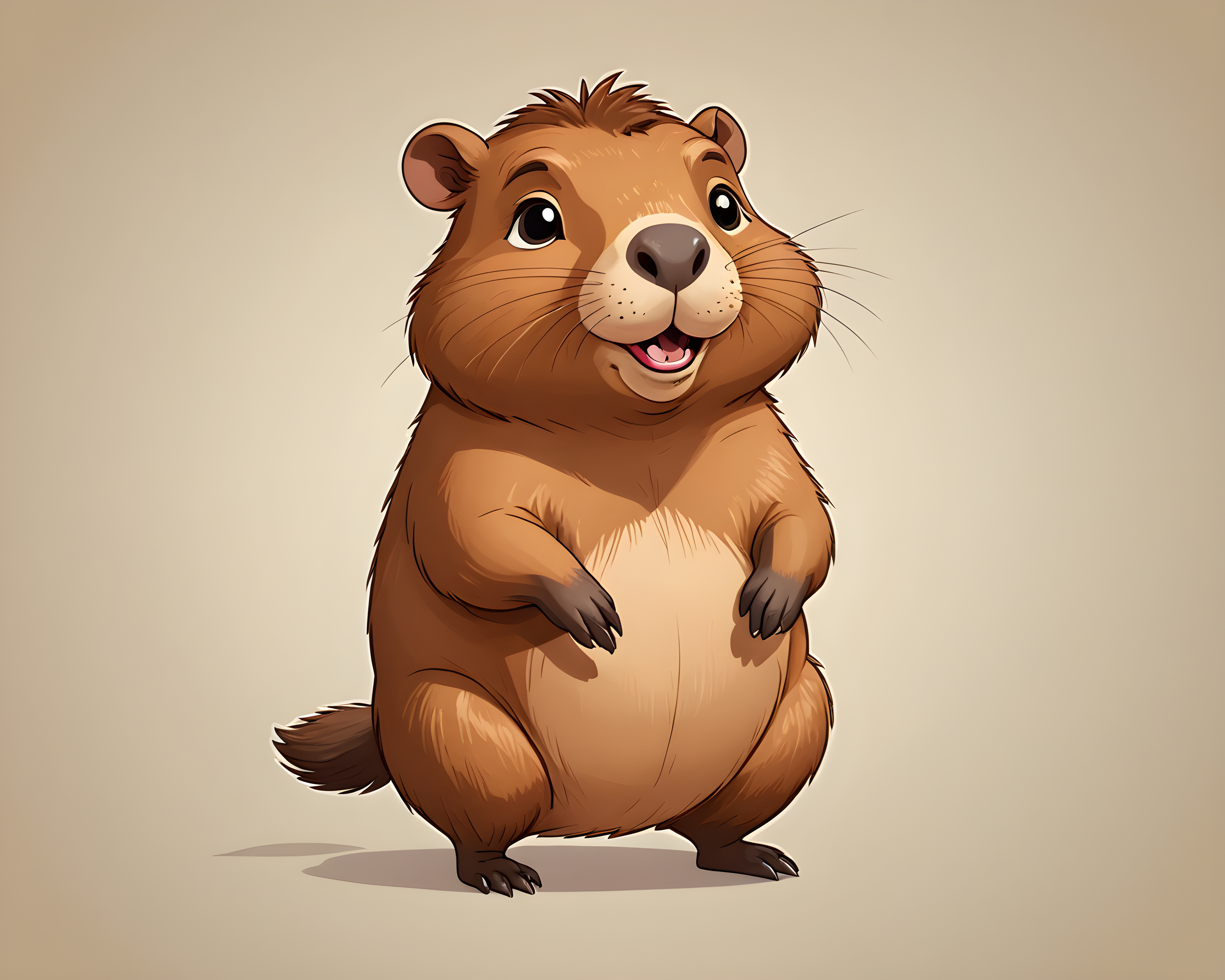 Capybara — Cartoon / Kawaii (Motivational)