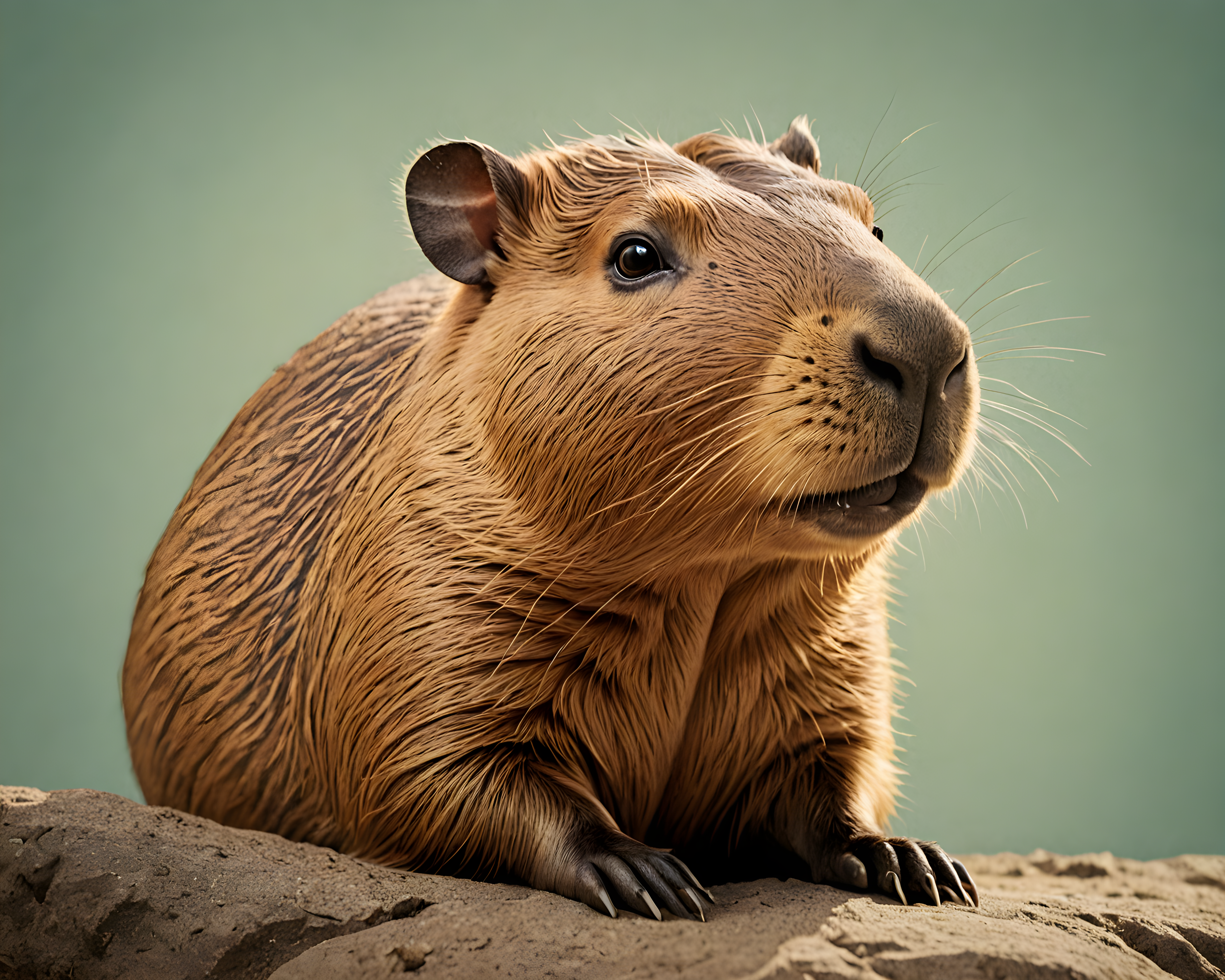 Capybara — Retro (Sleepy)