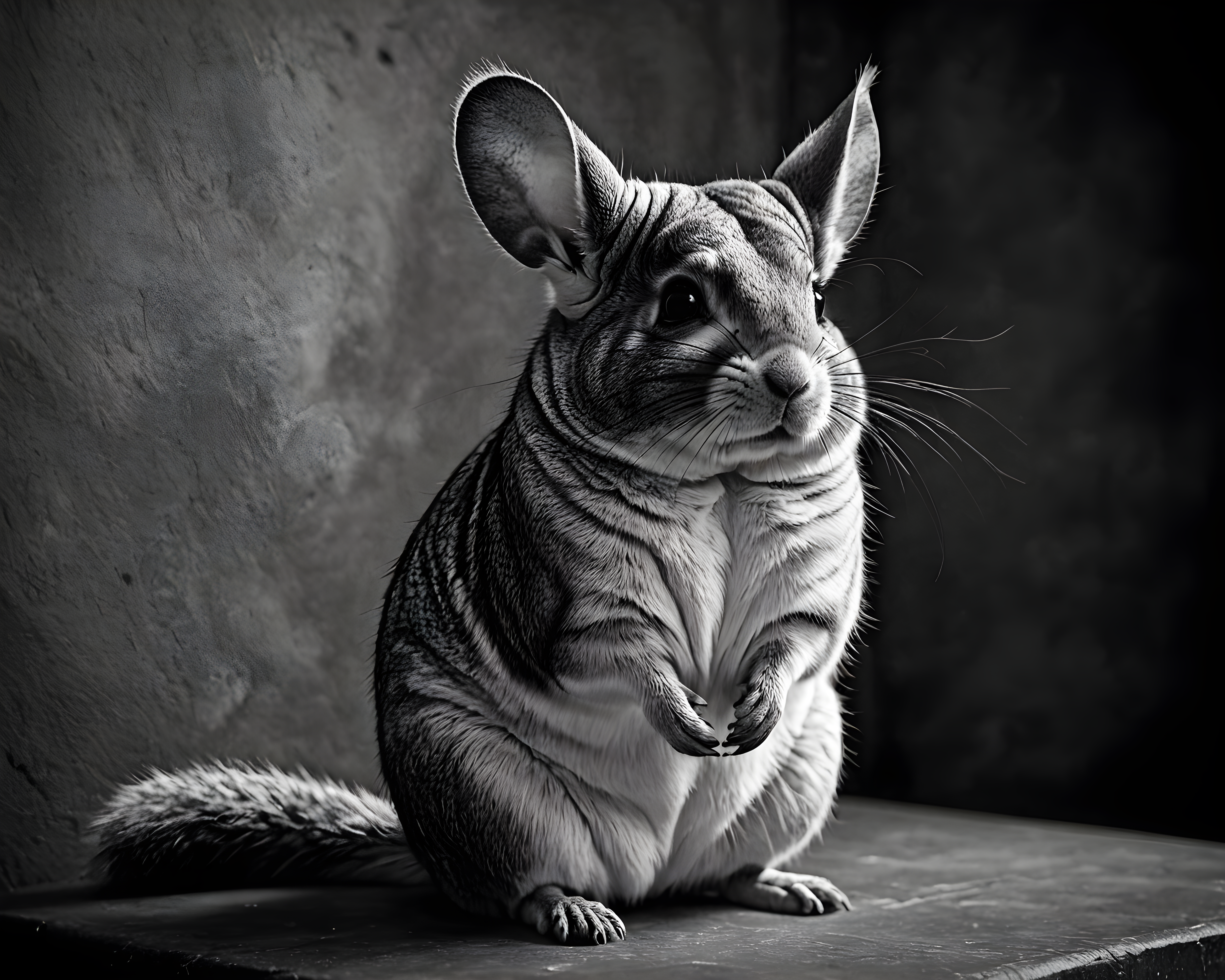 Chinchilla — Black & White (Fantasy)