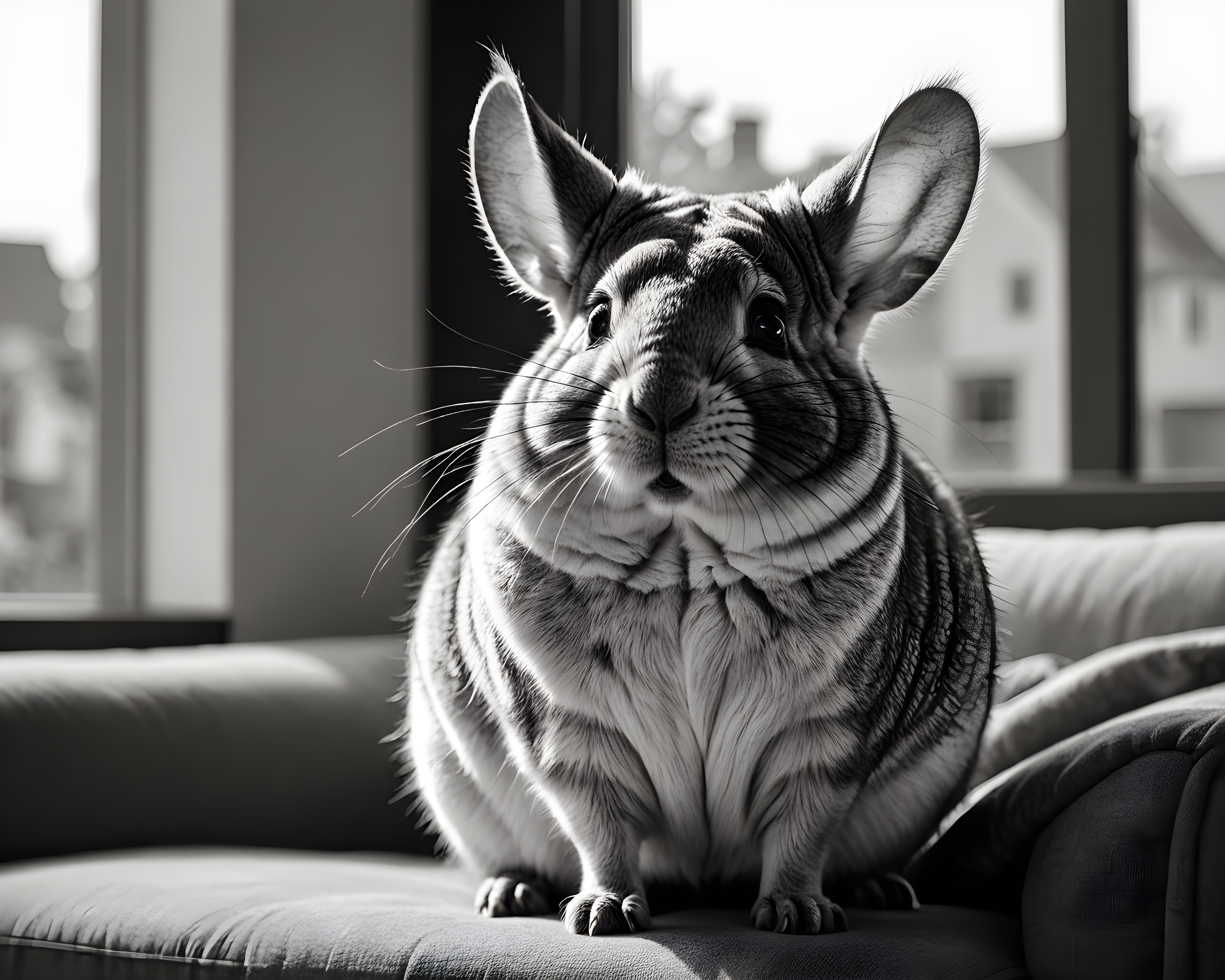 Chinchilla — Black & White (Lifestyle)