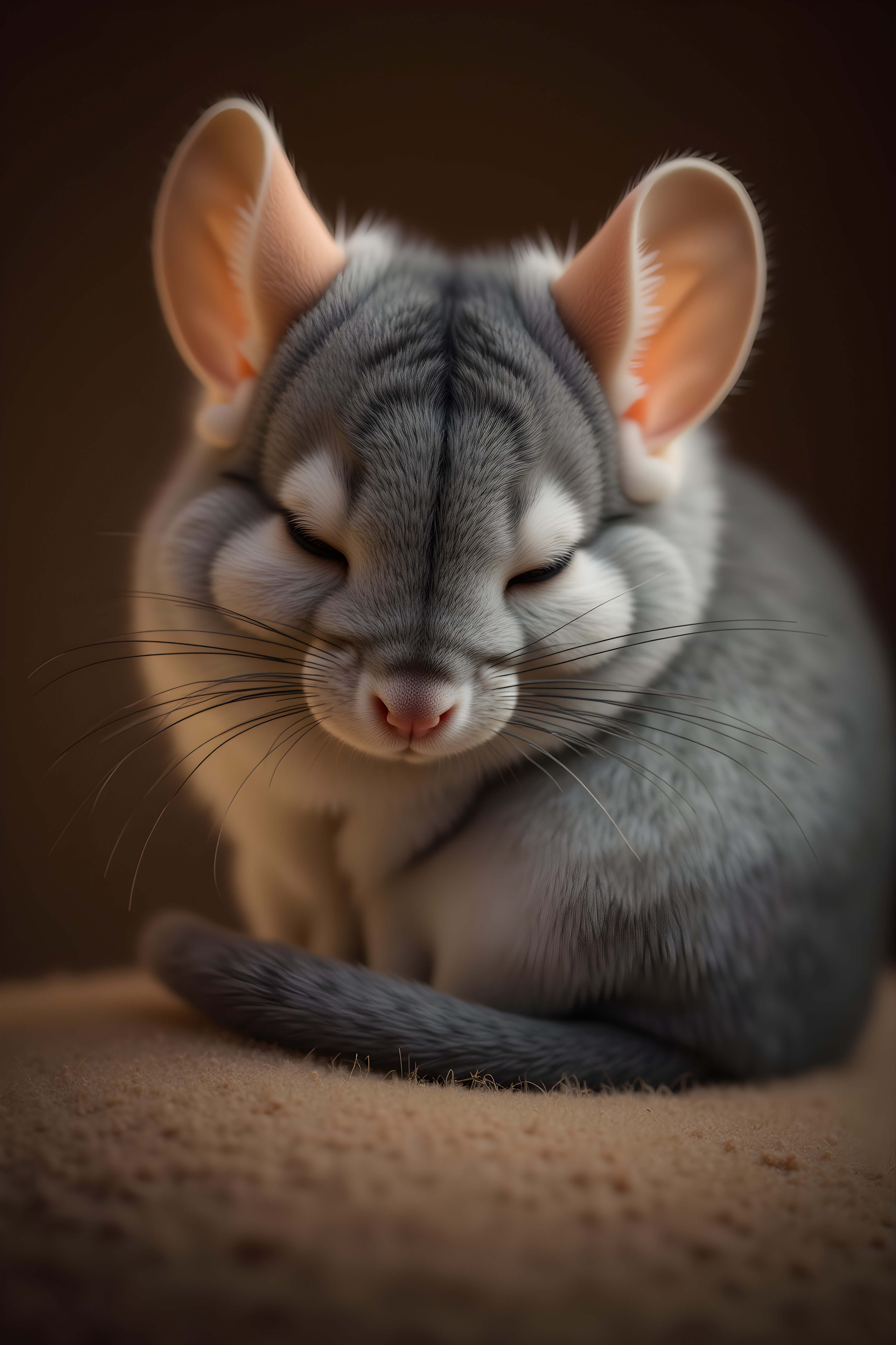 Chinchilla — Realistic (Sleepy)
