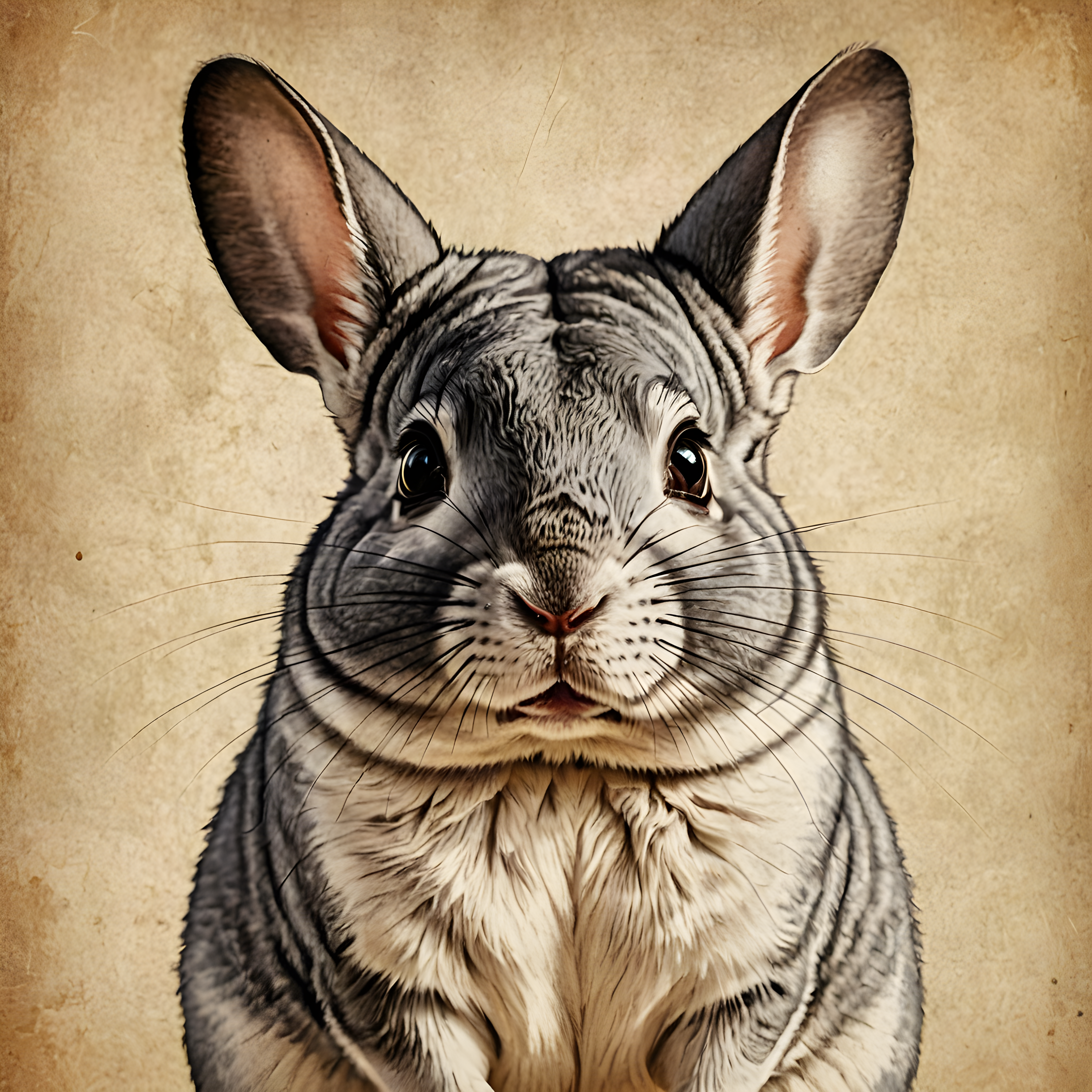 Chinchilla — Vintage Poster (Energetic)