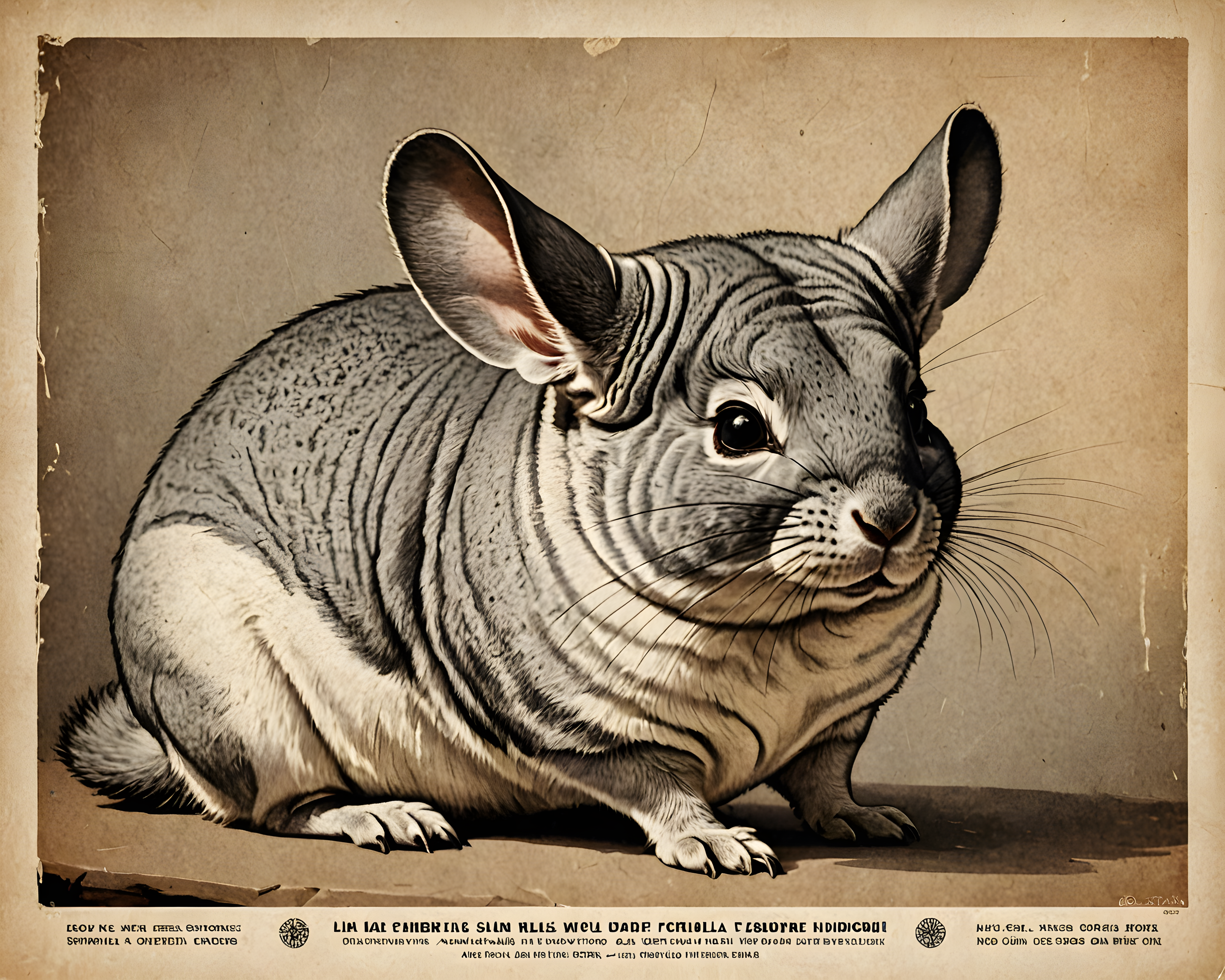 Chinchilla — Vintage Poster (Motivational)