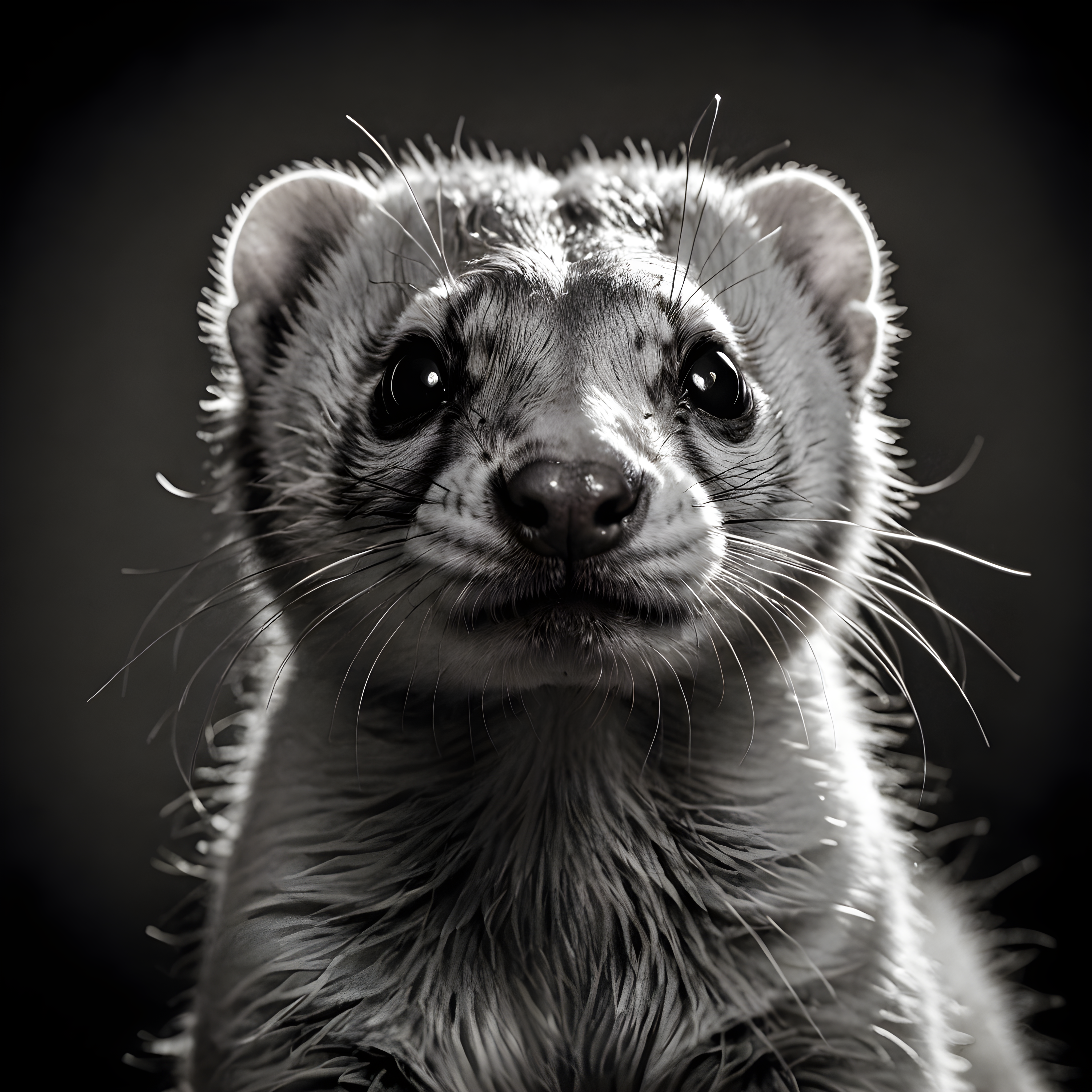 Ferret — Black & White (Motivational)