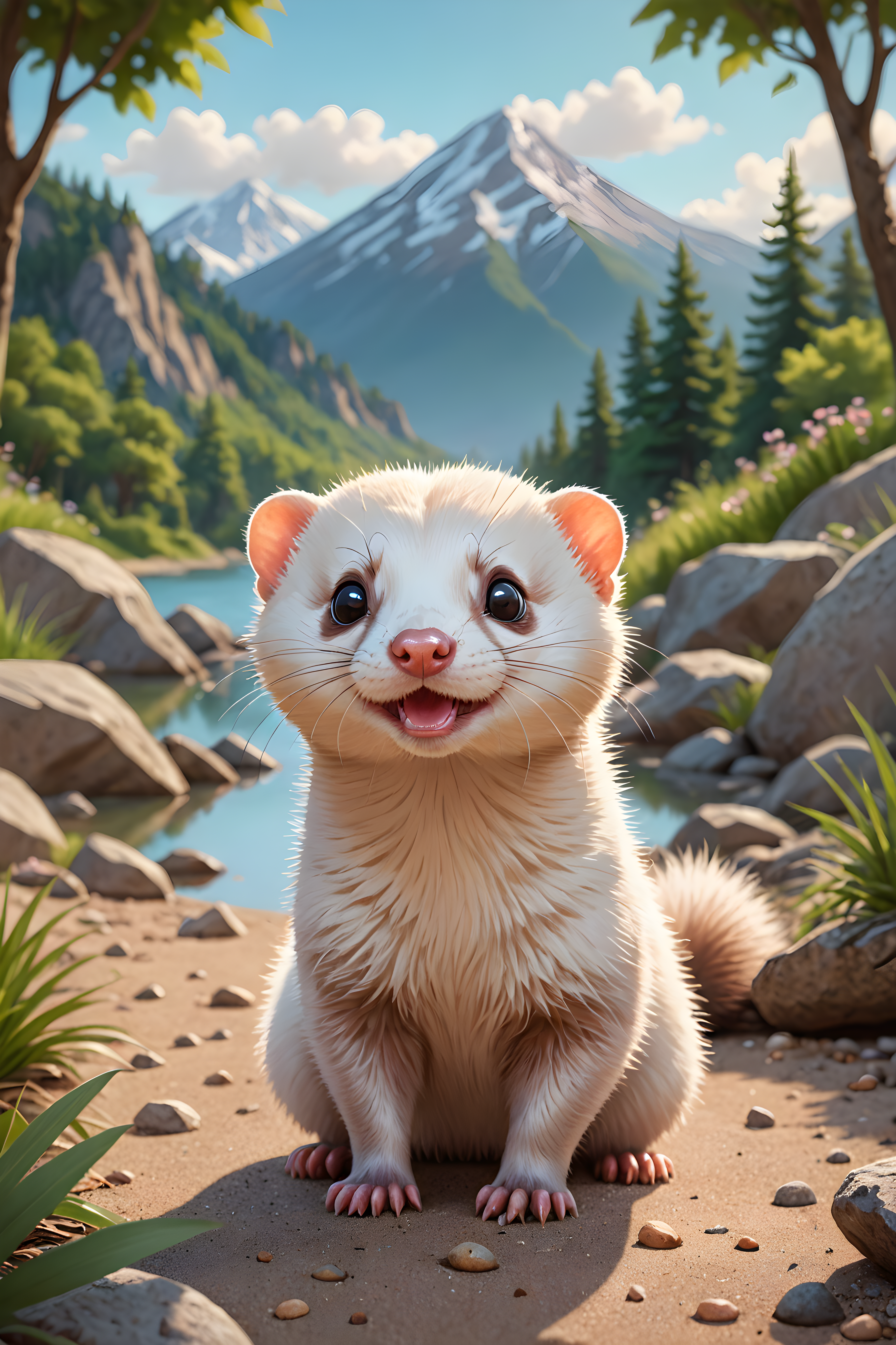 Ferret — Cartoon / Kawaii (Cute)
