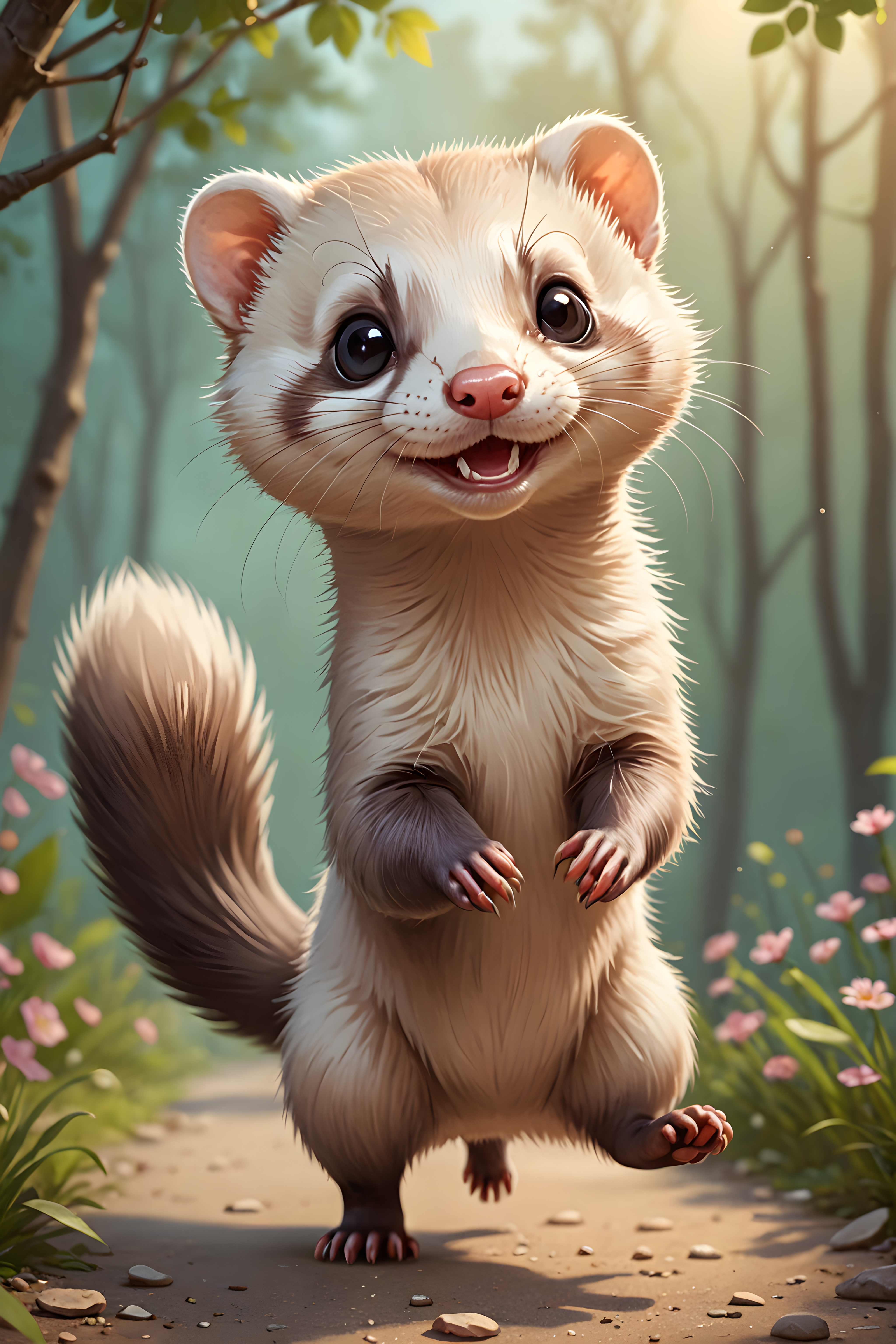 Ferret — Cartoon / Kawaii (Romantic)