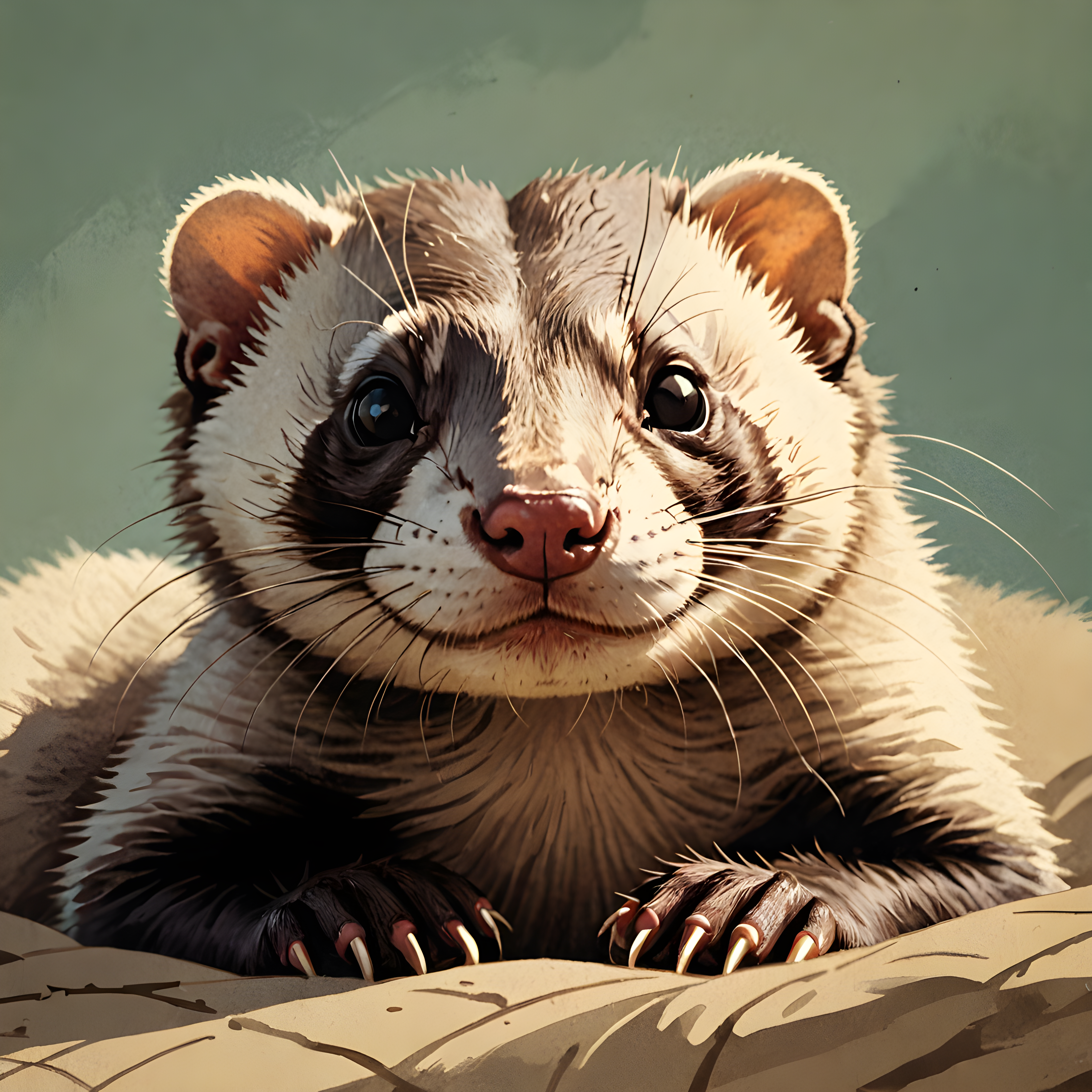 Ferret — Retro (Motivational)