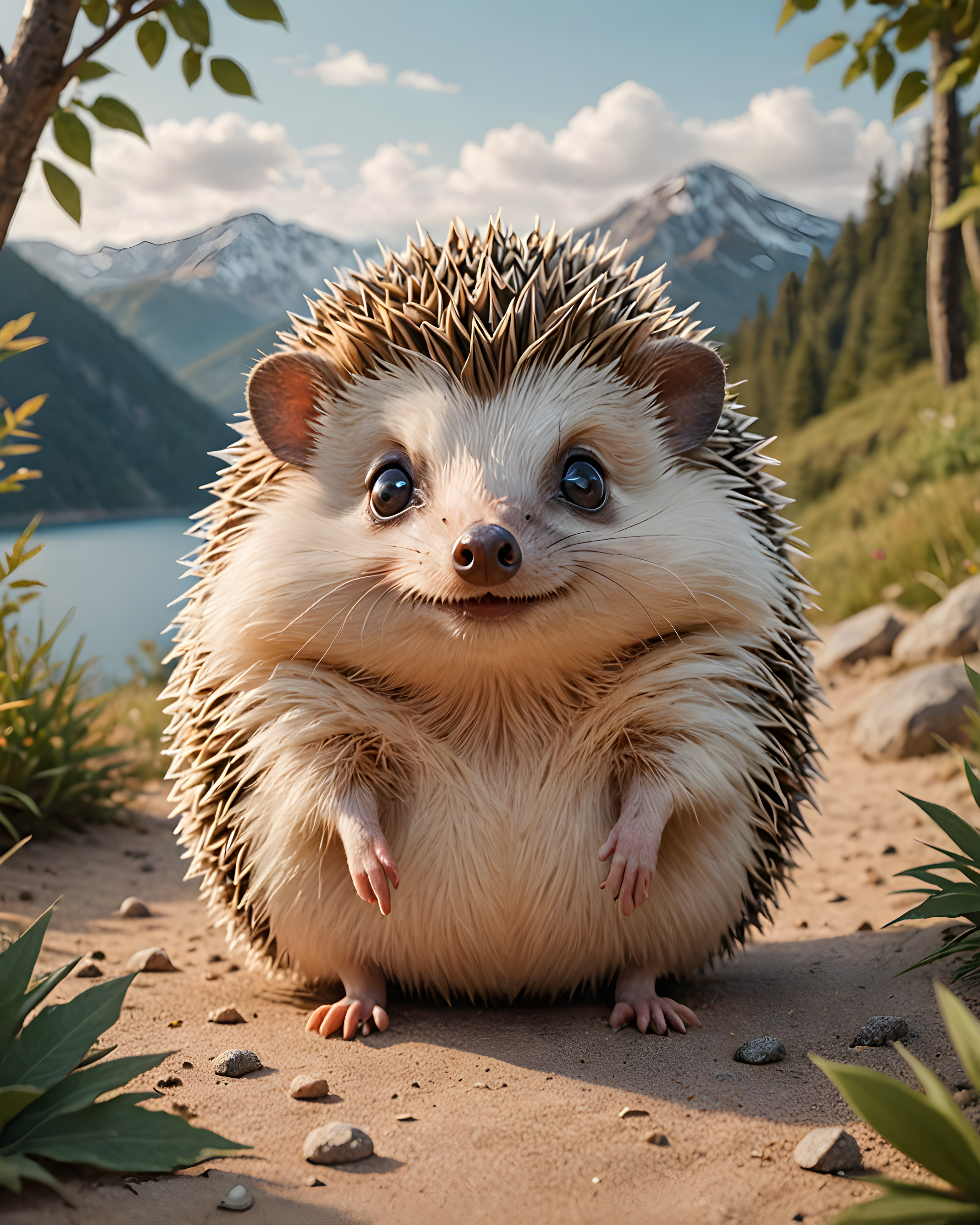 Hedgehog — Cartoon / Kawaii (Aesthetic)
