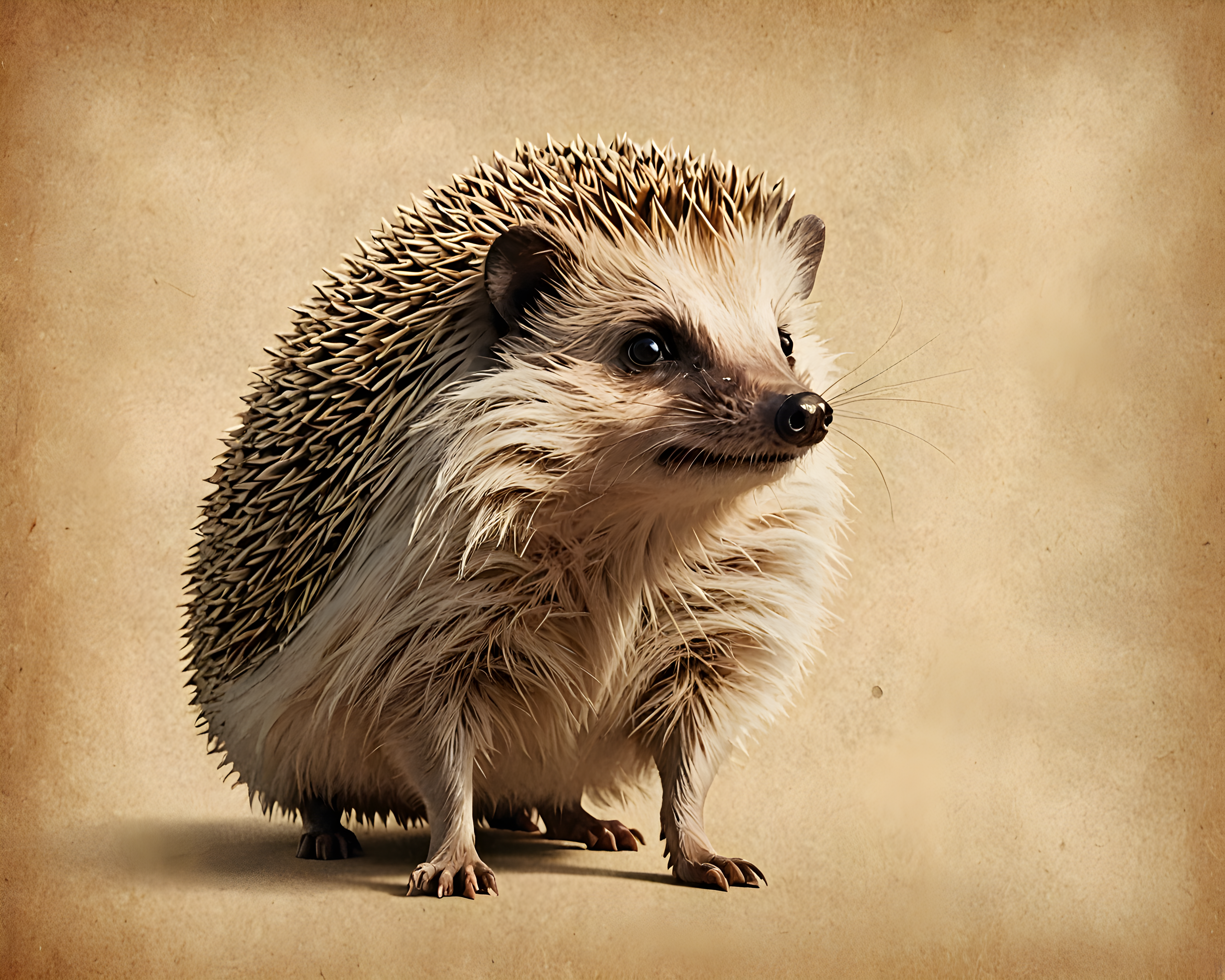 Hedgehog — Vintage Poster (Motivational)
