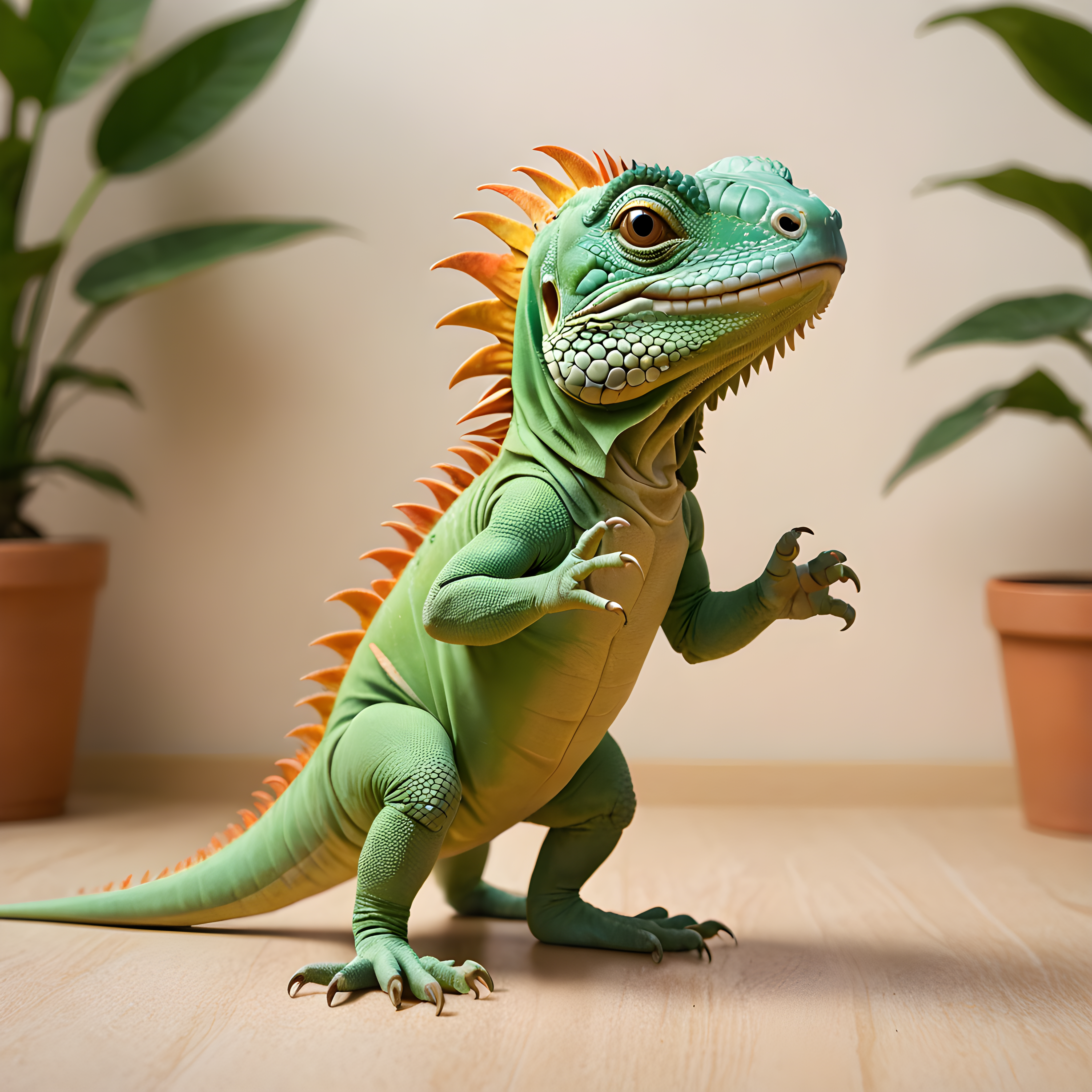 Iguana — Cartoon / Kawaii (Energetic)