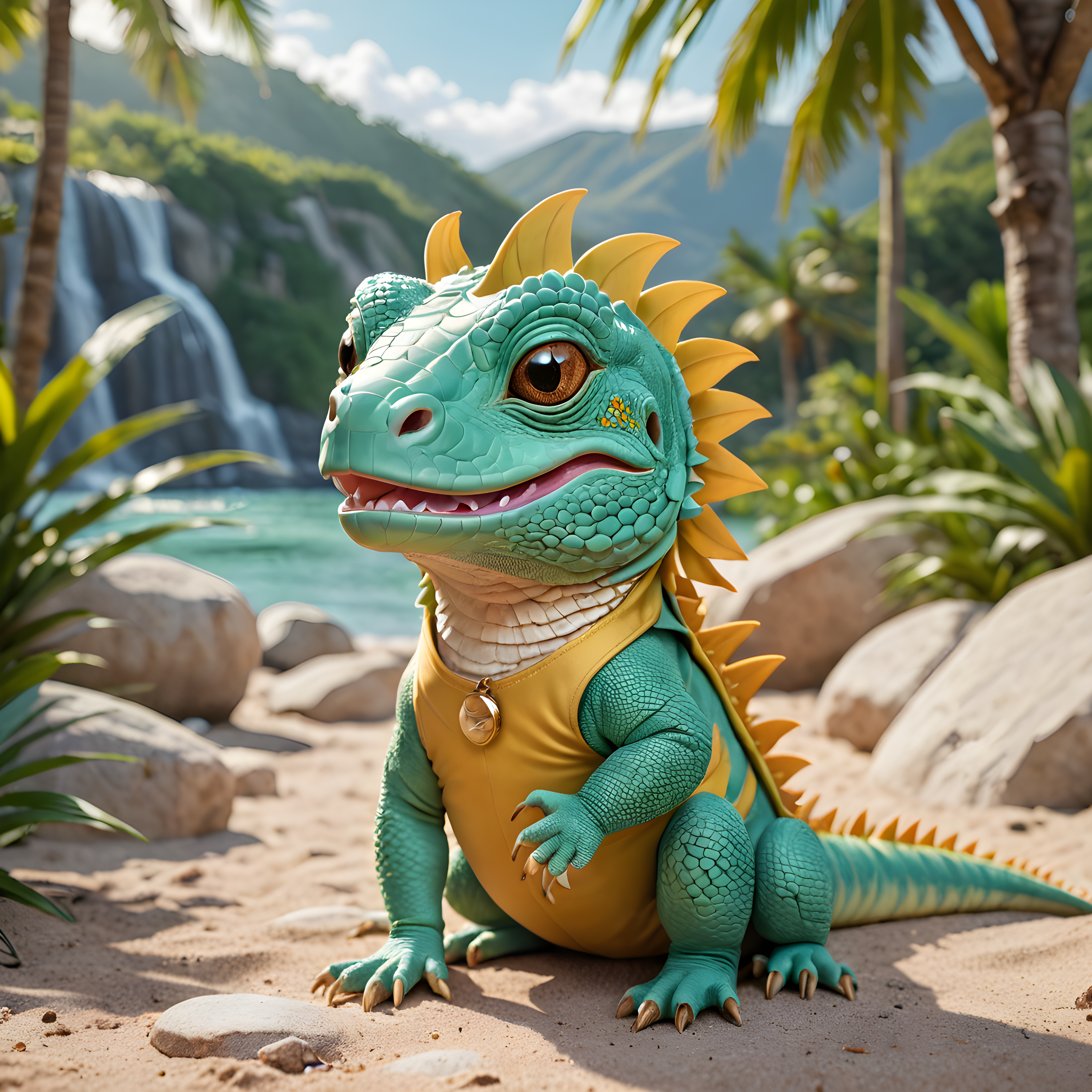 Iguana — Cartoon / Kawaii (Luxury)
